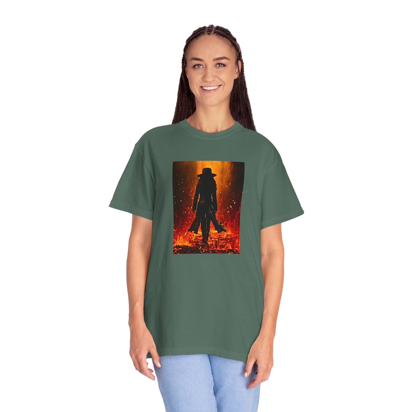 "Girl on Fire" Cool Tee | Stylish & comfortable with cool tee design for men & women.