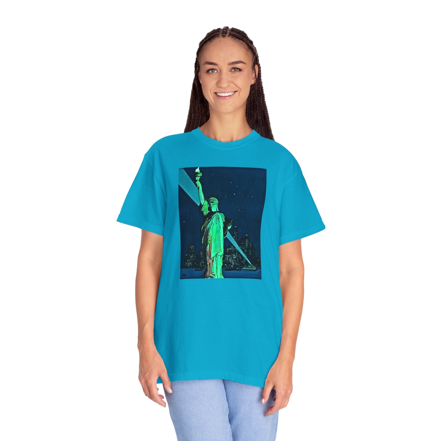 "Lady Liberty" Cool Tee | Stylish & comfortable with cool tee design for men & women.