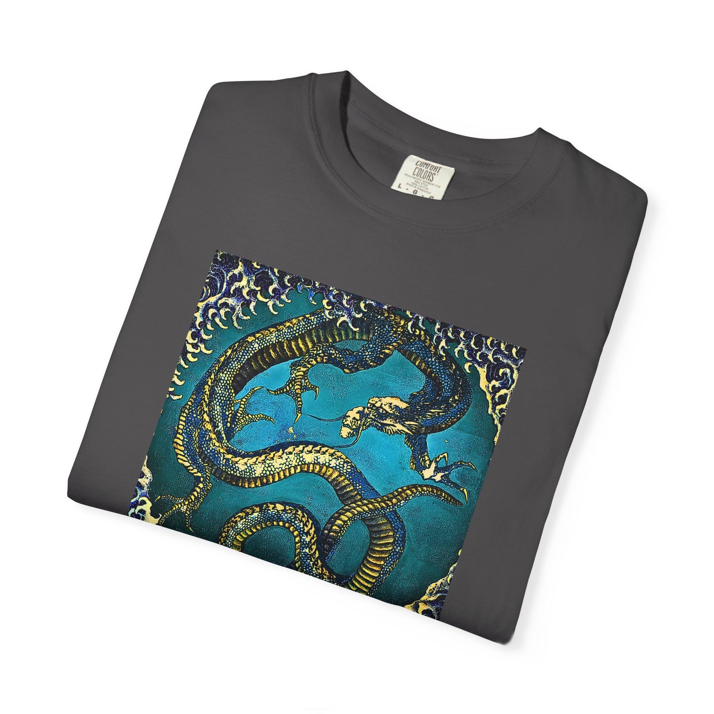 "Hokusai Blue Dragon" Cool Tee | Stylish & comfortable with cool tee design for men & women.