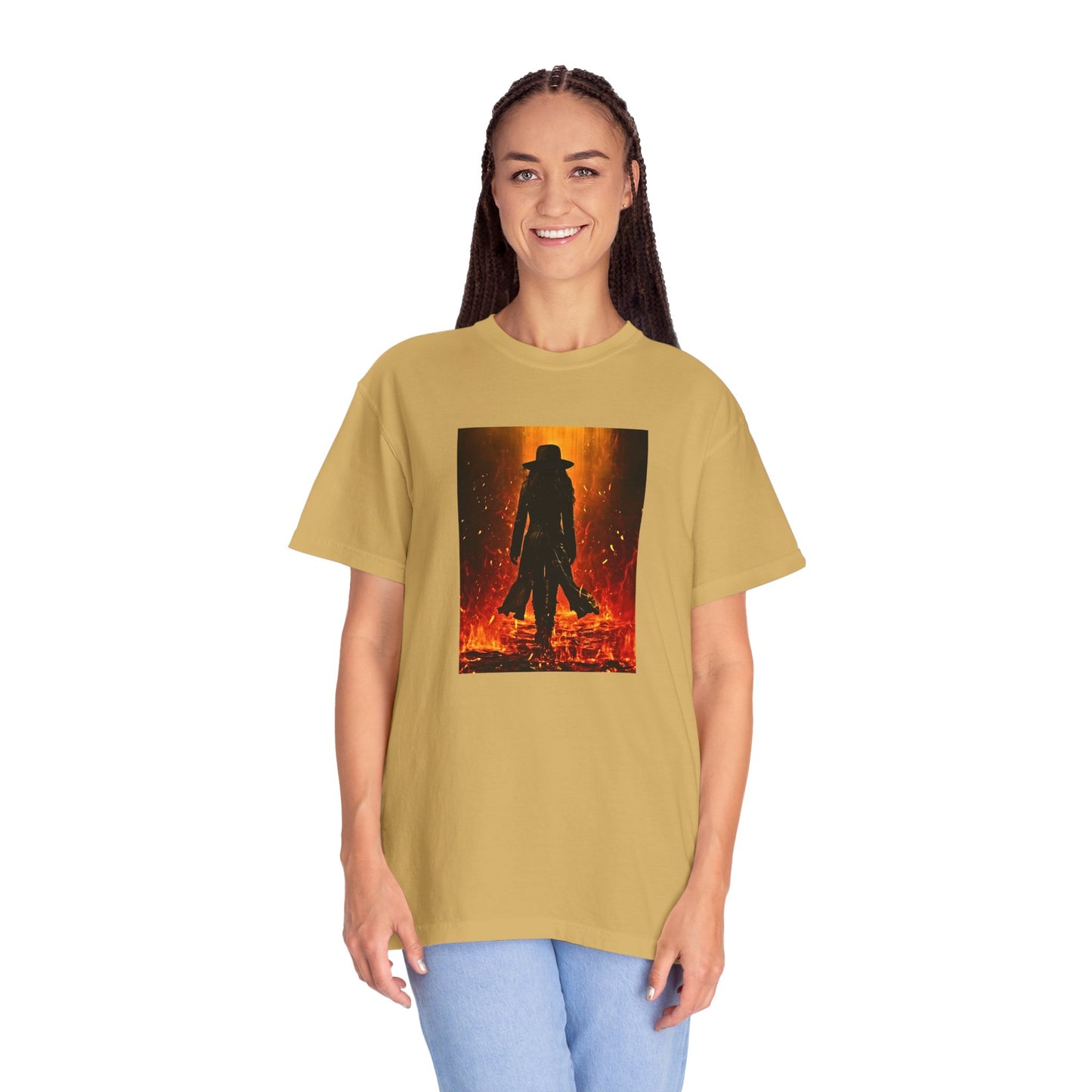 "Girl on Fire" Cool Tee | Stylish & comfortable with cool tee design for men & women.