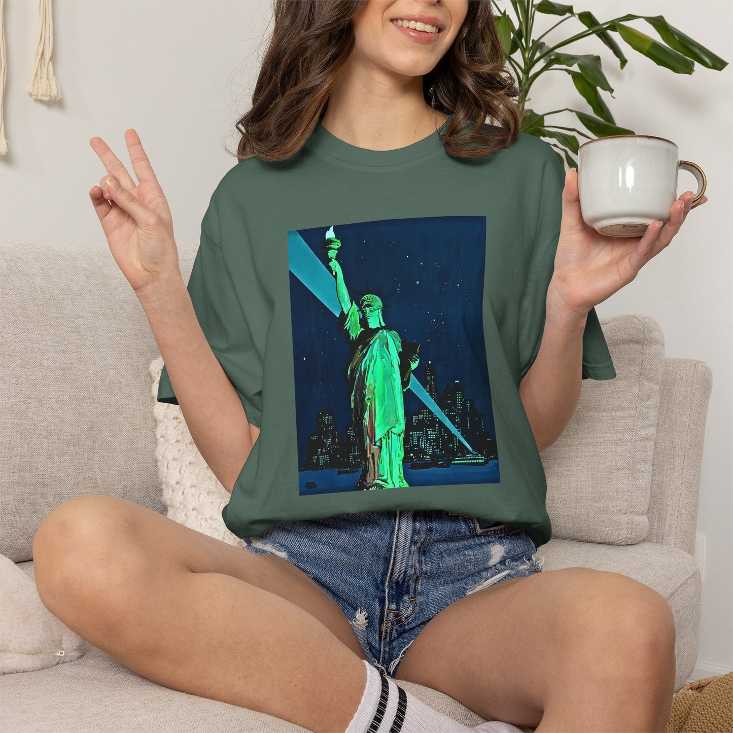 "Lady Liberty" Cool Tee | Stylish & comfortable with cool tee design for men & women.