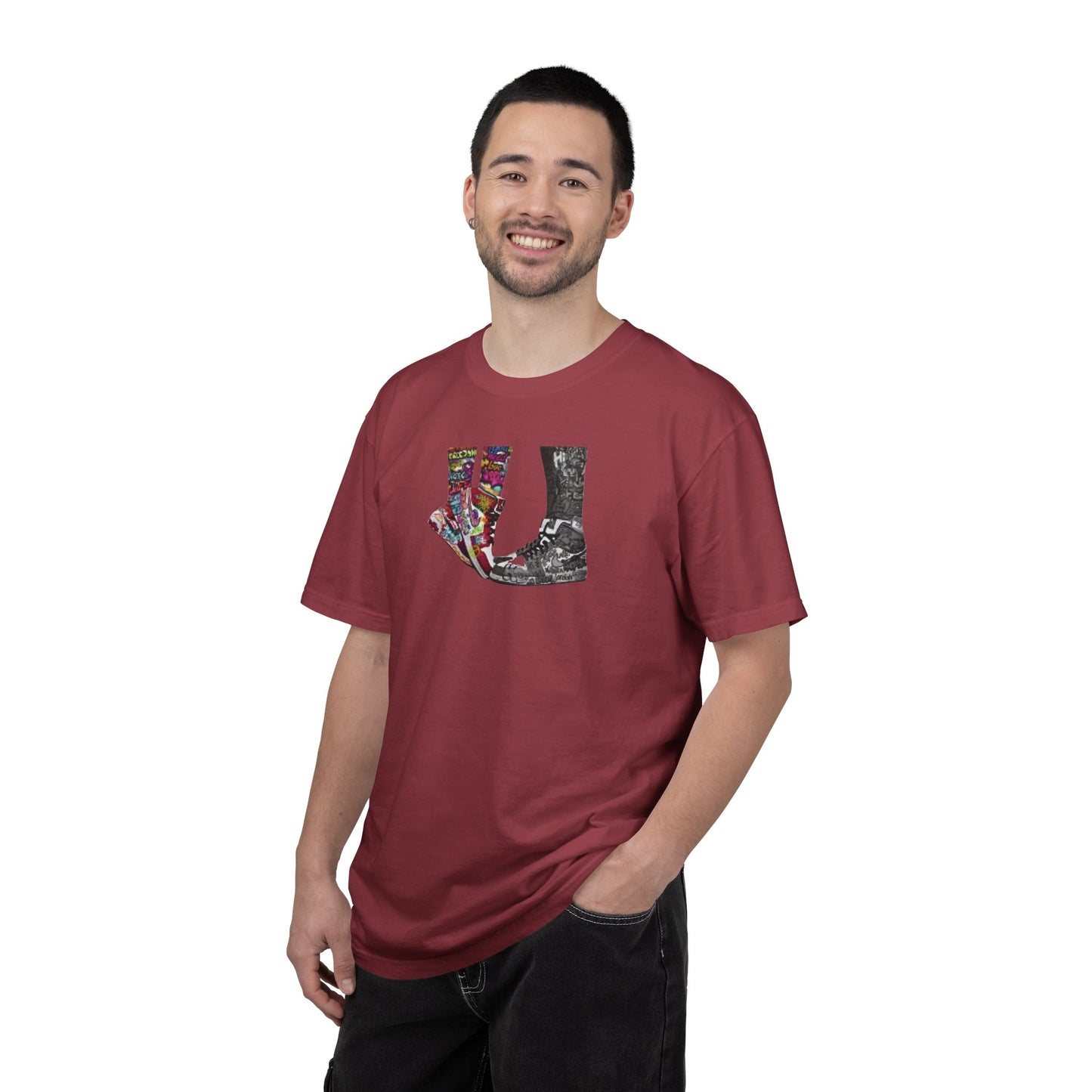 "Tippy Toe Kiss" tee | Stylish & comfortable with cool tee design for men & women.