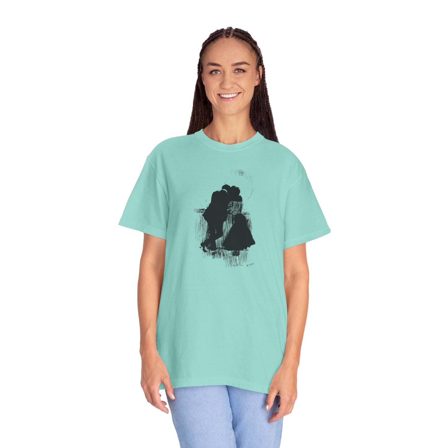 "Lovers on the Deck - Dusk Silhouette"|Tee Design   Stylish & comfortable with cool tee design for men & women.