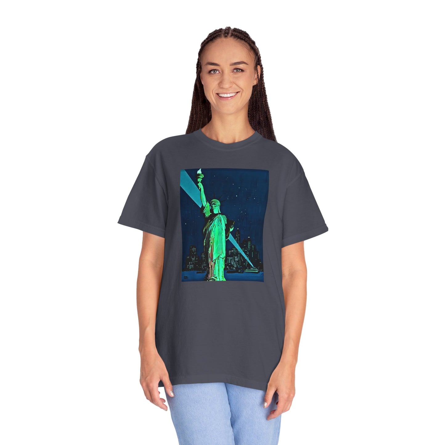 "Lady Liberty" Cool Tee | Stylish & comfortable with cool tee design for men & women.