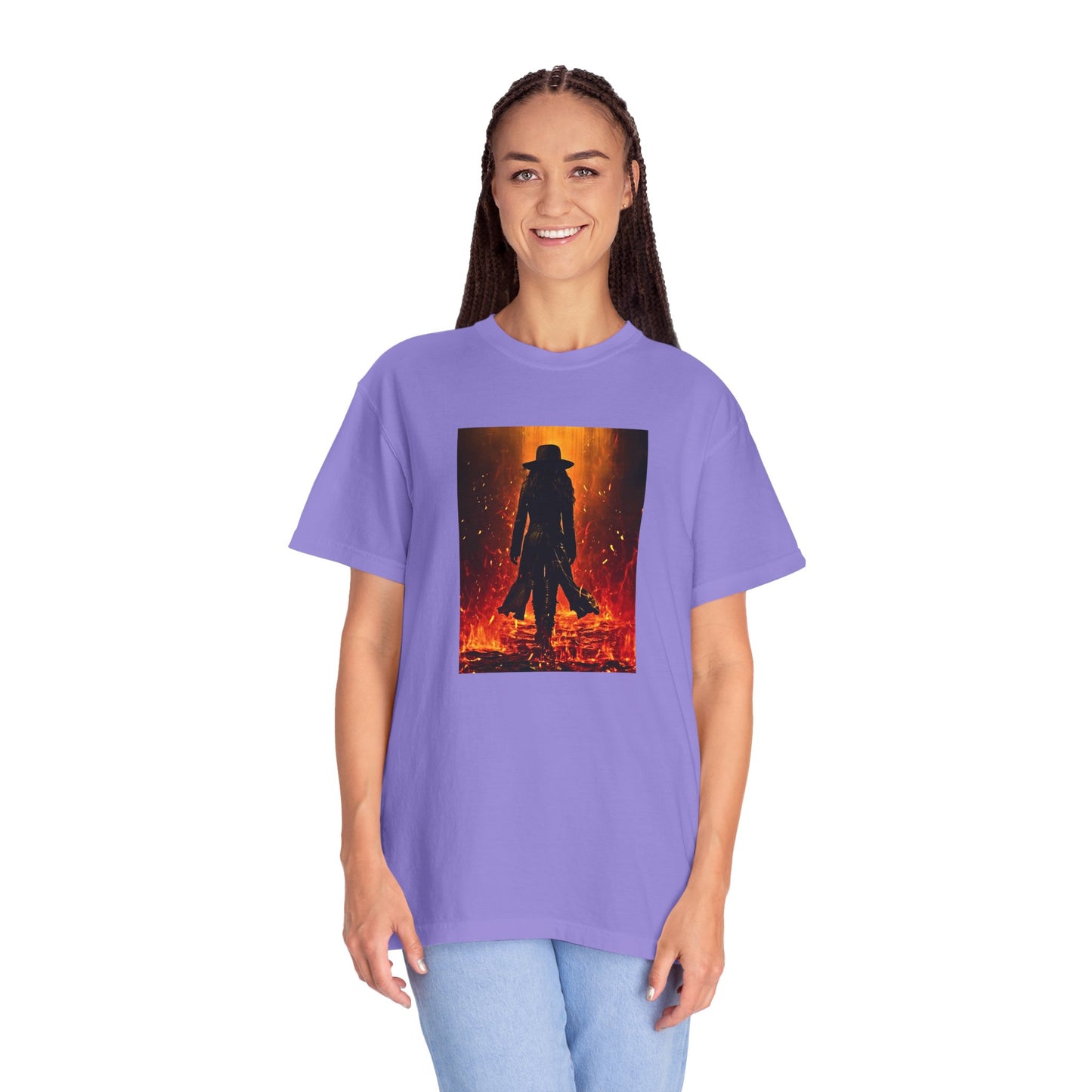"Girl on Fire" Cool Tee | Stylish & comfortable with cool tee design for men & women.