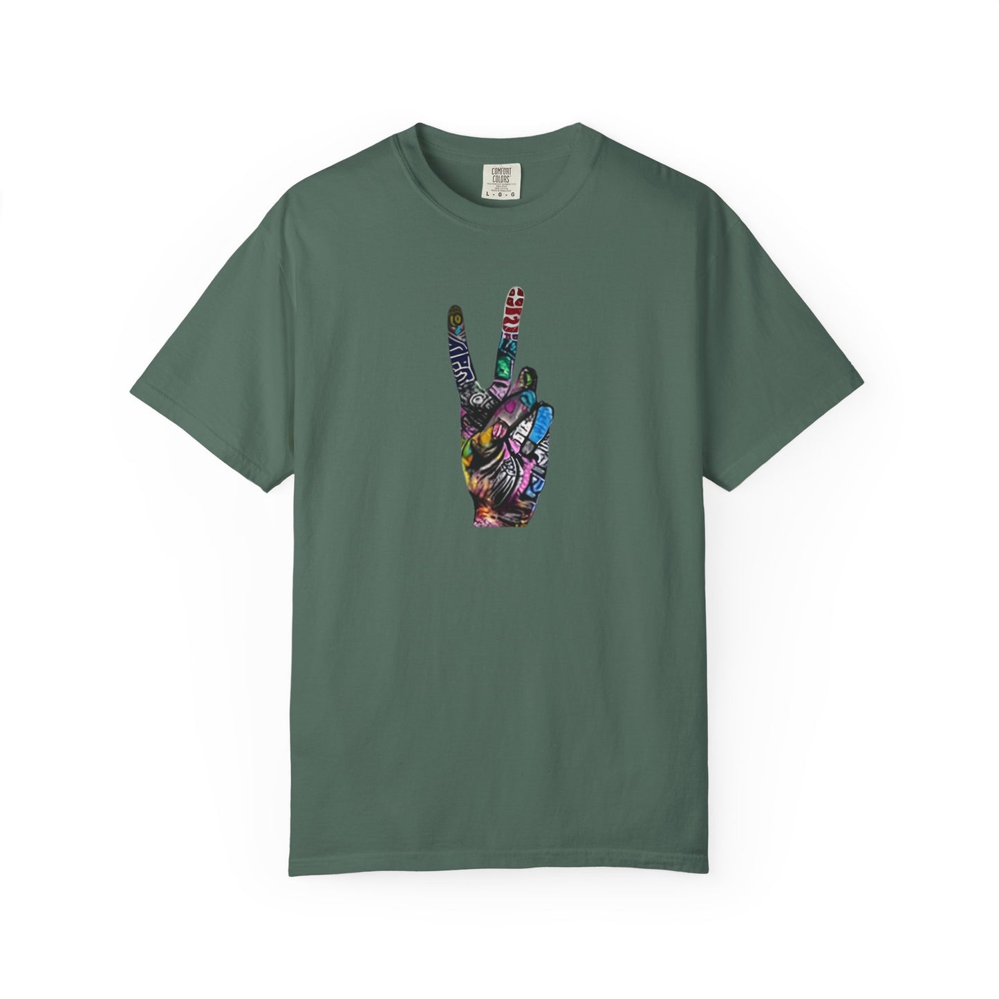 Graffitti Art Peace Sign tee | Stylish & comfortable with cool tee design for men & women.