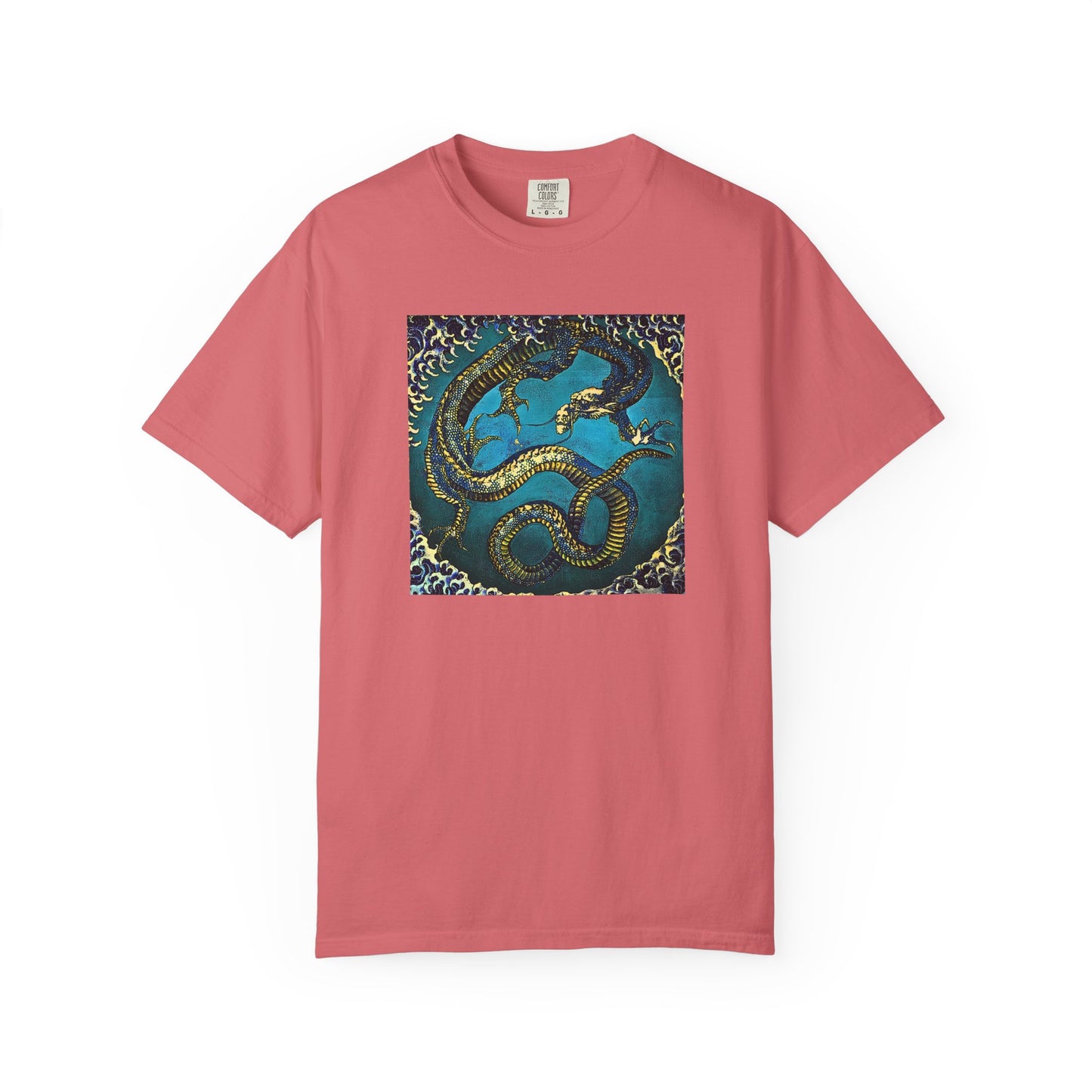 "Hokusai Blue Dragon" Cool Tee | Stylish & comfortable with cool tee design for men & women.