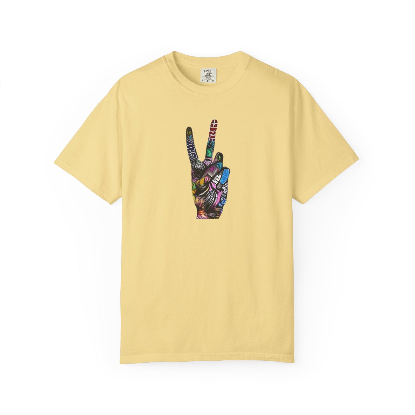 Graffitti Art Peace Sign tee | Stylish & comfortable with cool tee design for men & women.