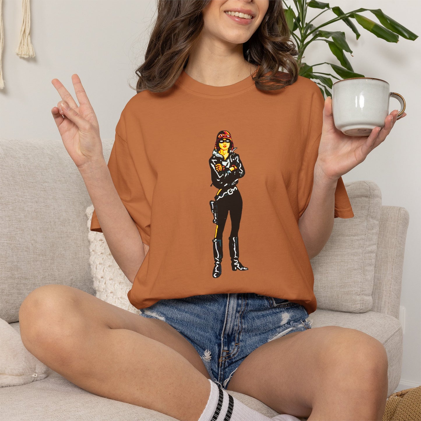 "Biker Girl Cop" Cool Tee Design | Stylish & comfortable with cool tee design for men & women.