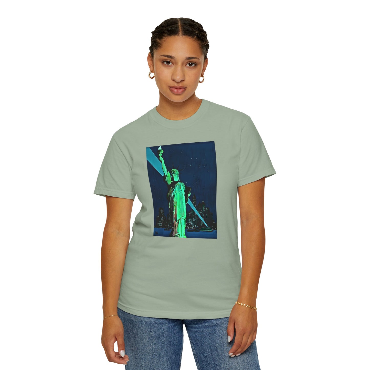 "Lady Liberty" Cool Tee | Stylish & comfortable with cool tee design for men & women.