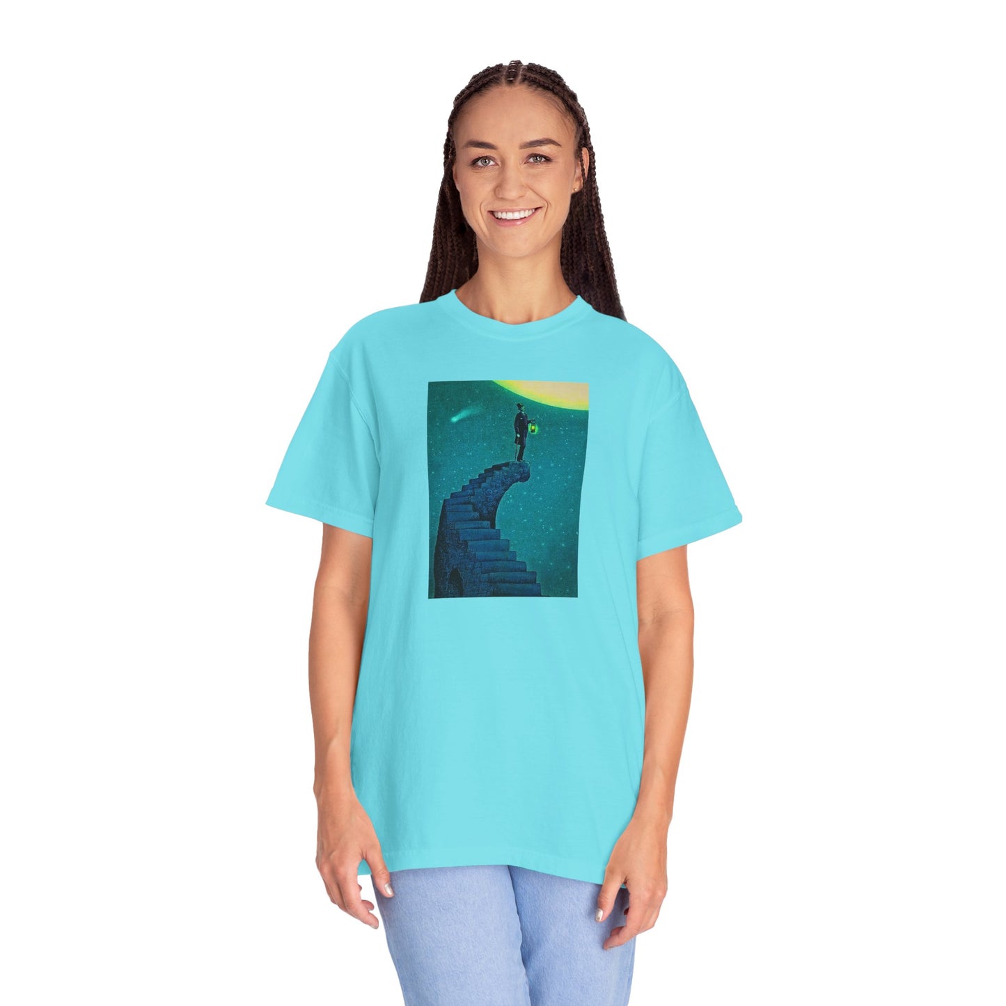 "Stairway to the Moon" | Stylish & comfortable with cool tee design for men & women.