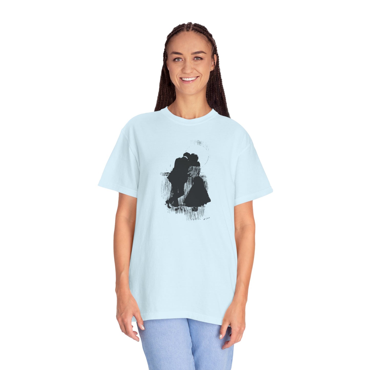 "Lovers on the Deck - Dusk Silhouette"|Tee Design   Stylish & comfortable with cool tee design for men & women.