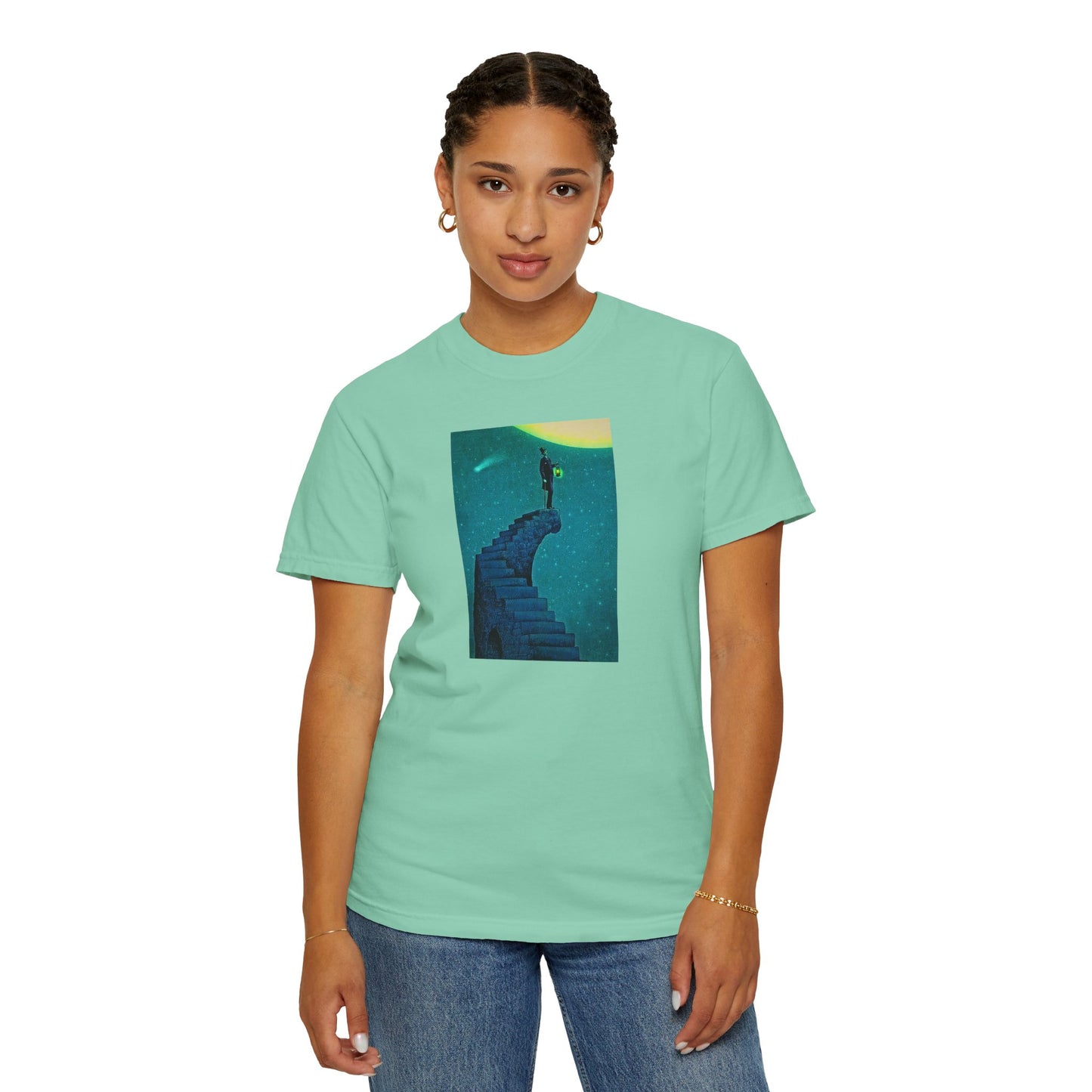 "Stairway to the Moon" | Stylish & comfortable with cool tee design for men & women.
