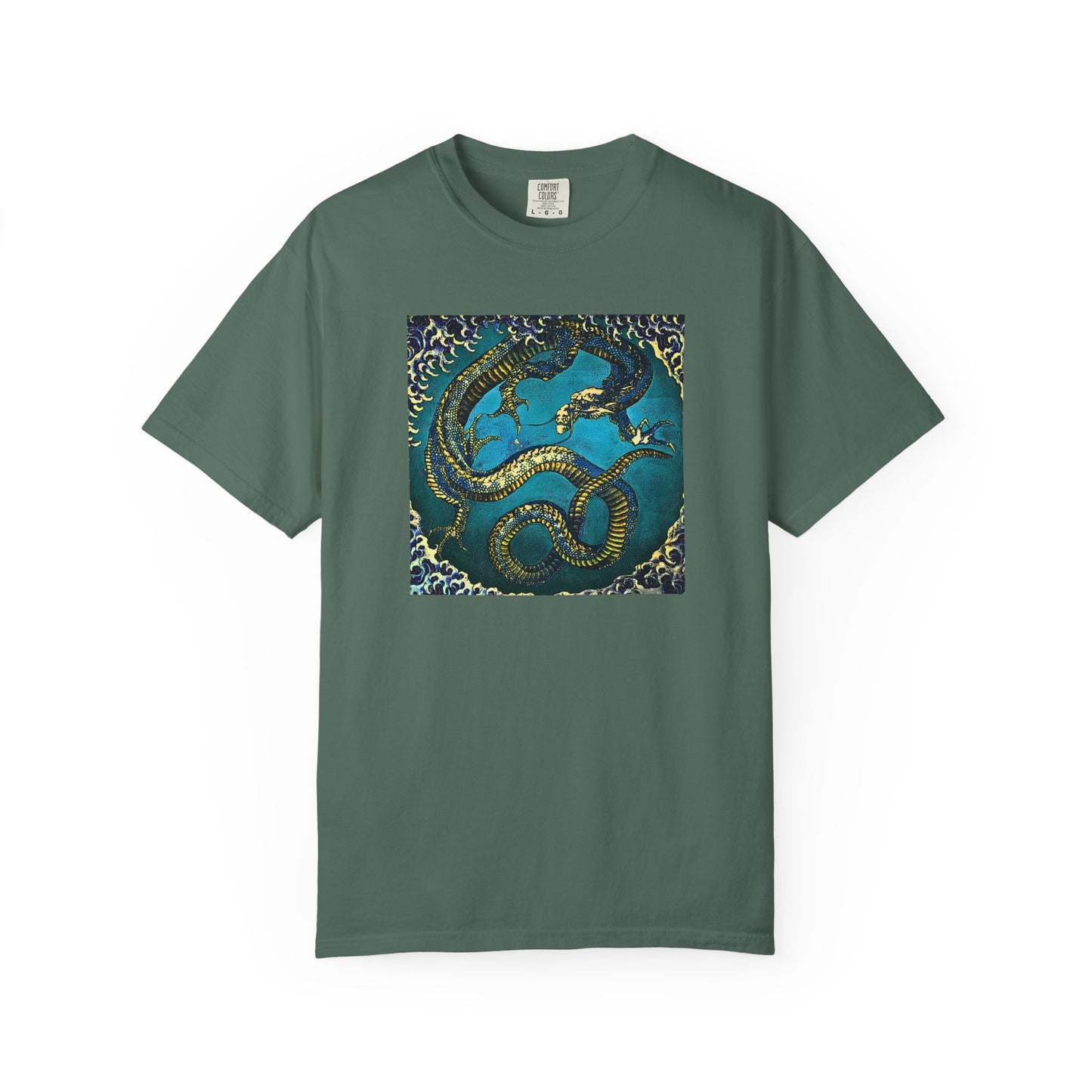 "Hokusai Blue Dragon" Cool Tee | Stylish & comfortable with cool tee design for men & women.