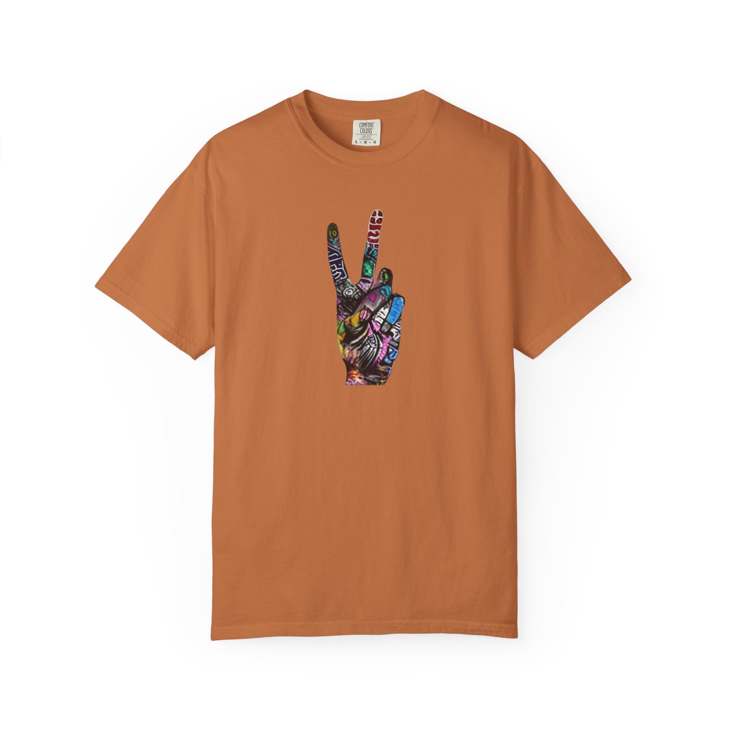 Graffitti Art Peace Sign tee | Stylish & comfortable with cool tee design for men & women.
