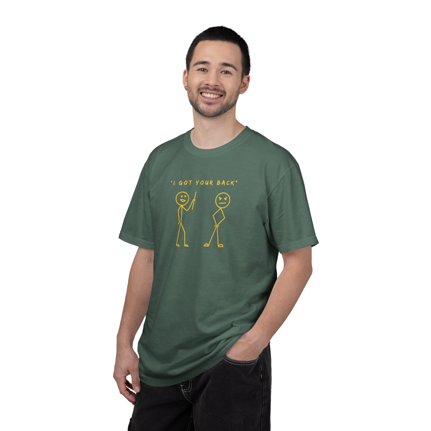 "I've Got Your Back" Dark Tee  | Stylish & comfortable with cool tee design for men & women.