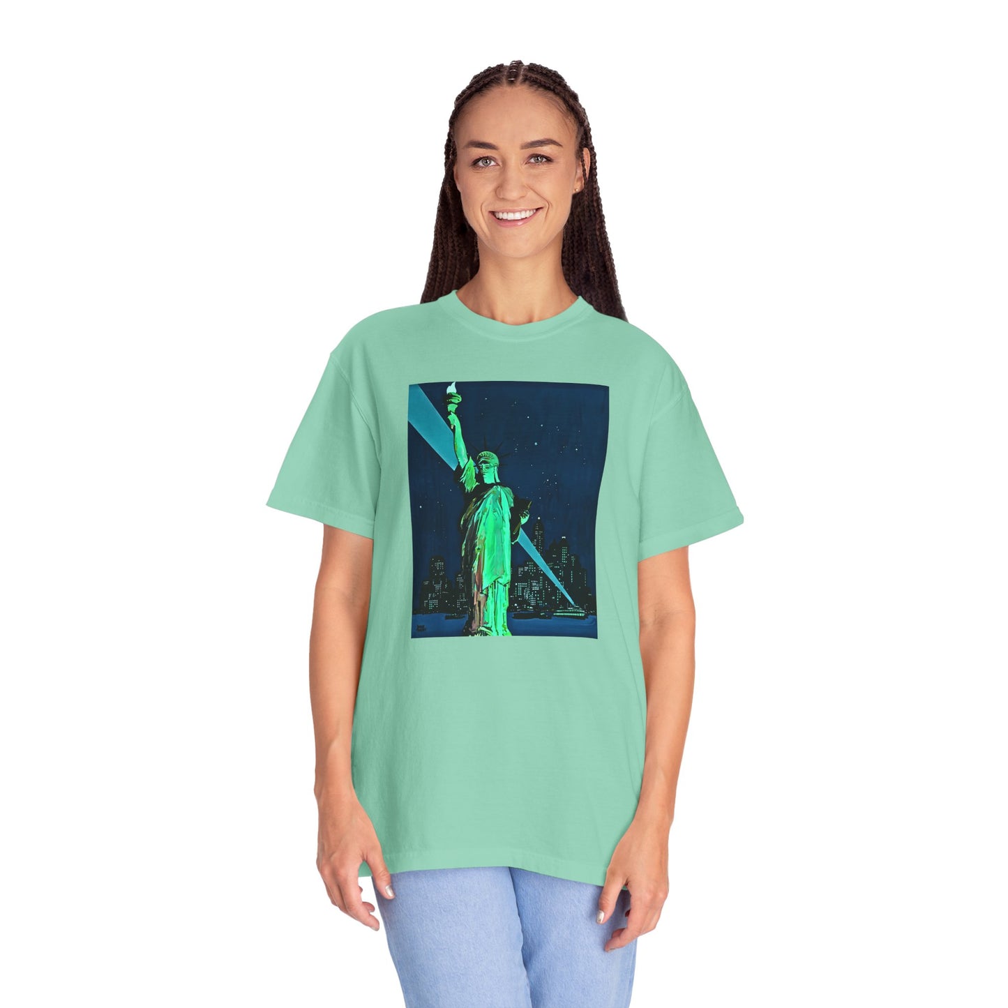 "Lady Liberty" Cool Tee | Stylish & comfortable with cool tee design for men & women.