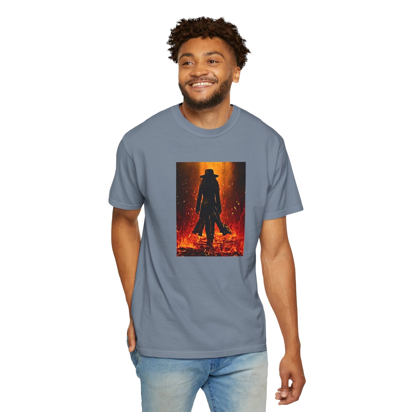 "Girl on Fire" Cool Tee | Stylish & comfortable with cool tee design for men & women.