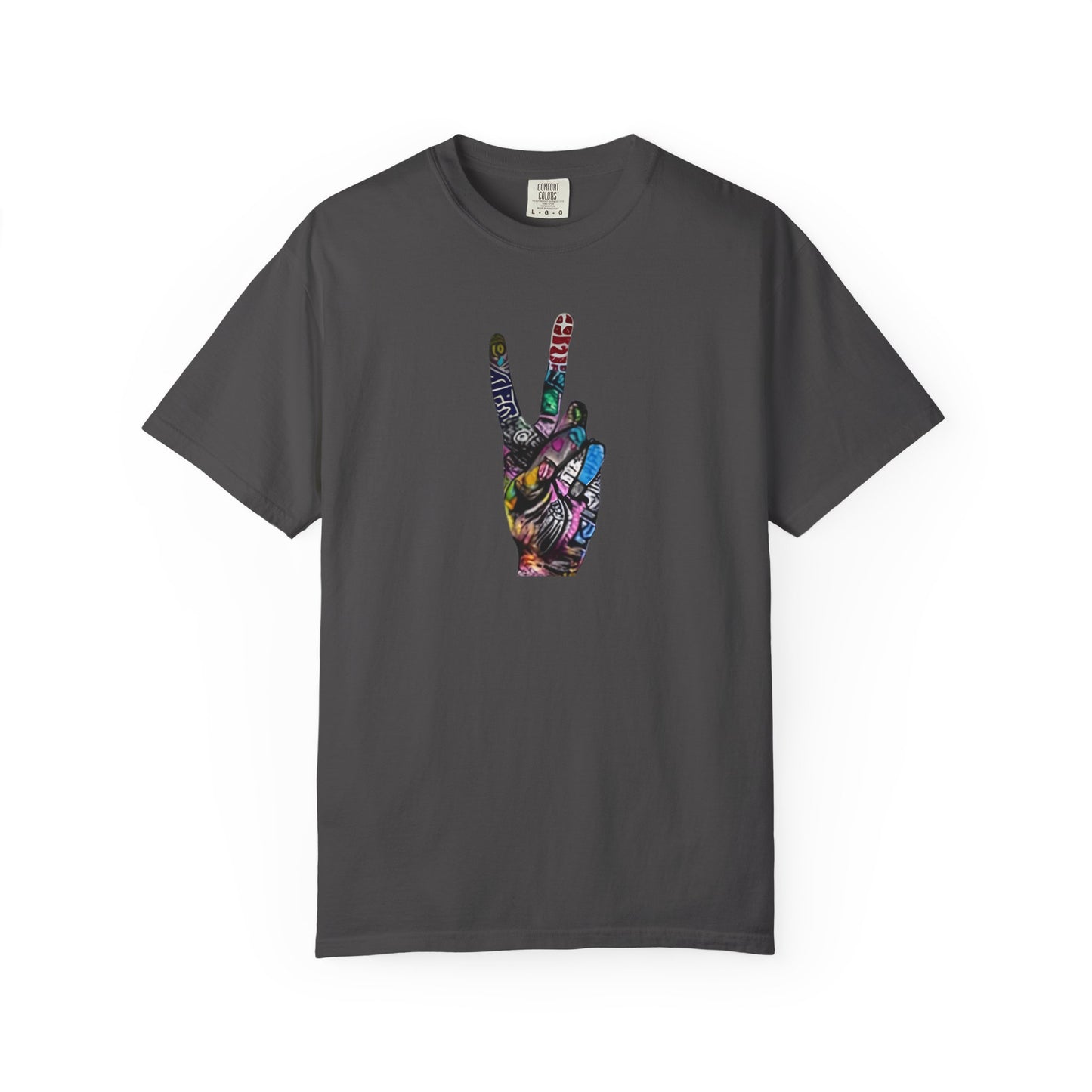 Graffitti Art Peace Sign tee | Stylish & comfortable with cool tee design for men & women.