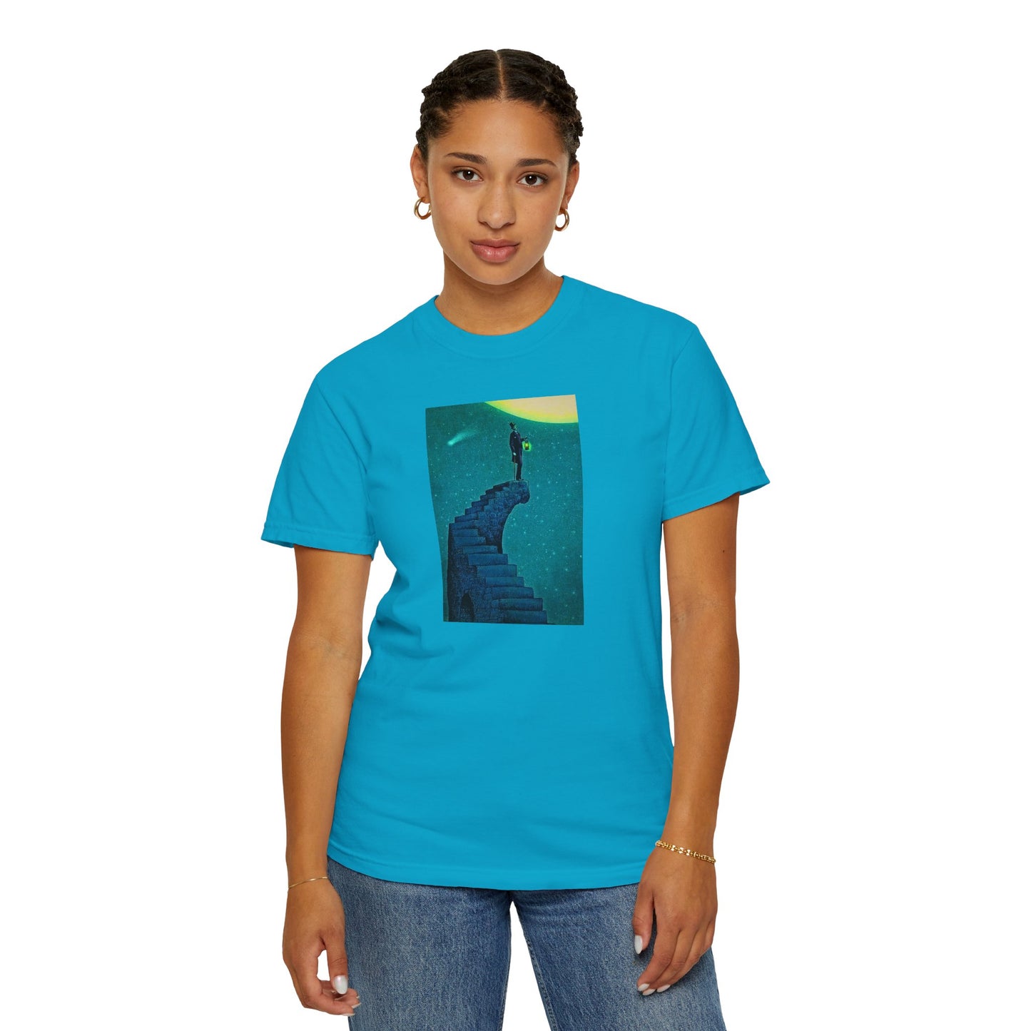 "Stairway to the Moon" | Stylish & comfortable with cool tee design for men & women.