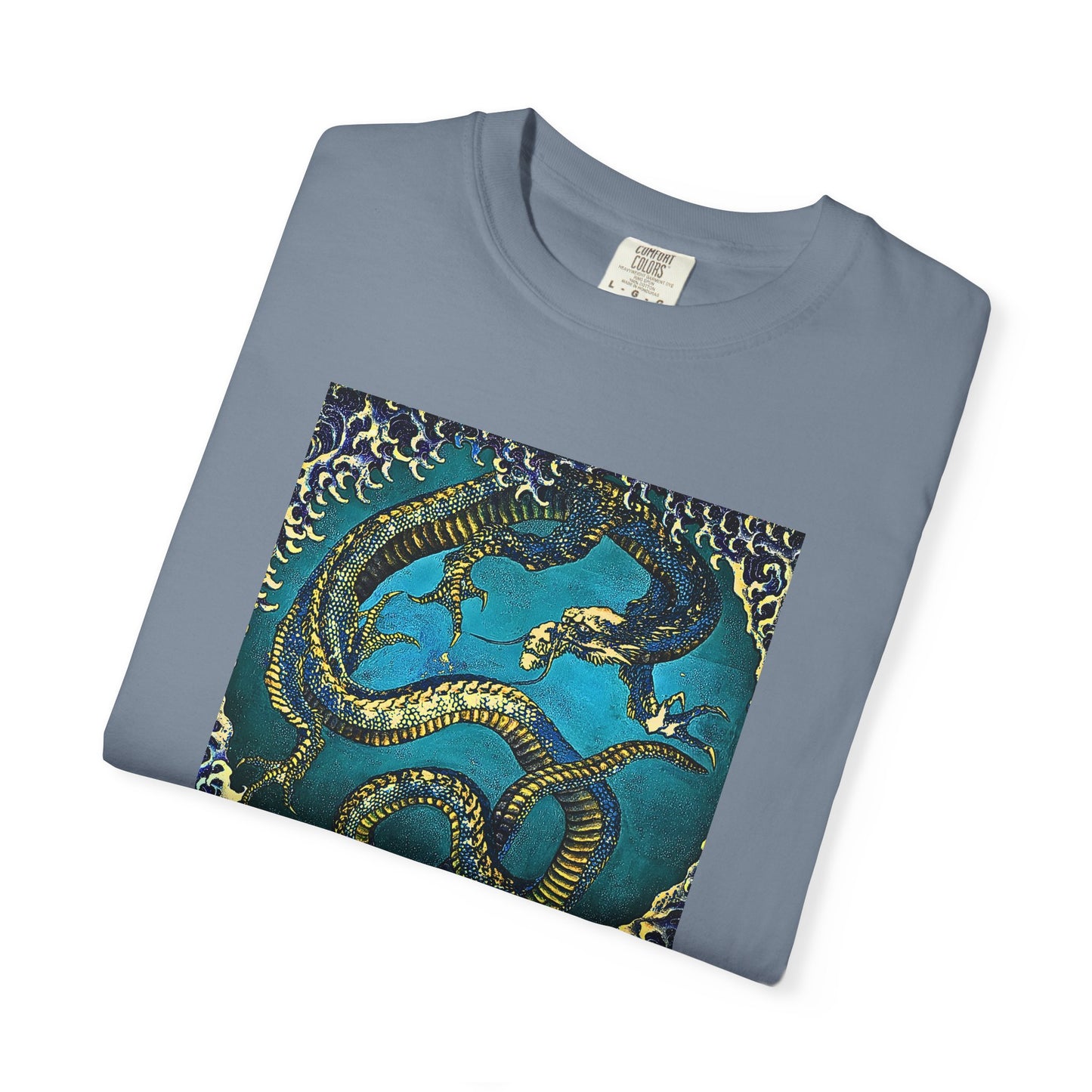 "Hokusai Blue Dragon" Cool Tee | Stylish & comfortable with cool tee design for men & women.
