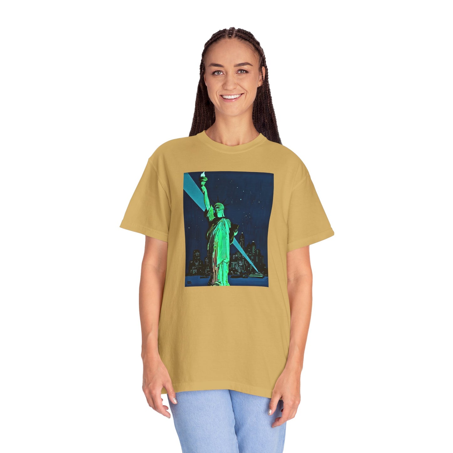 "Lady Liberty" Cool Tee | Stylish & comfortable with cool tee design for men & women.