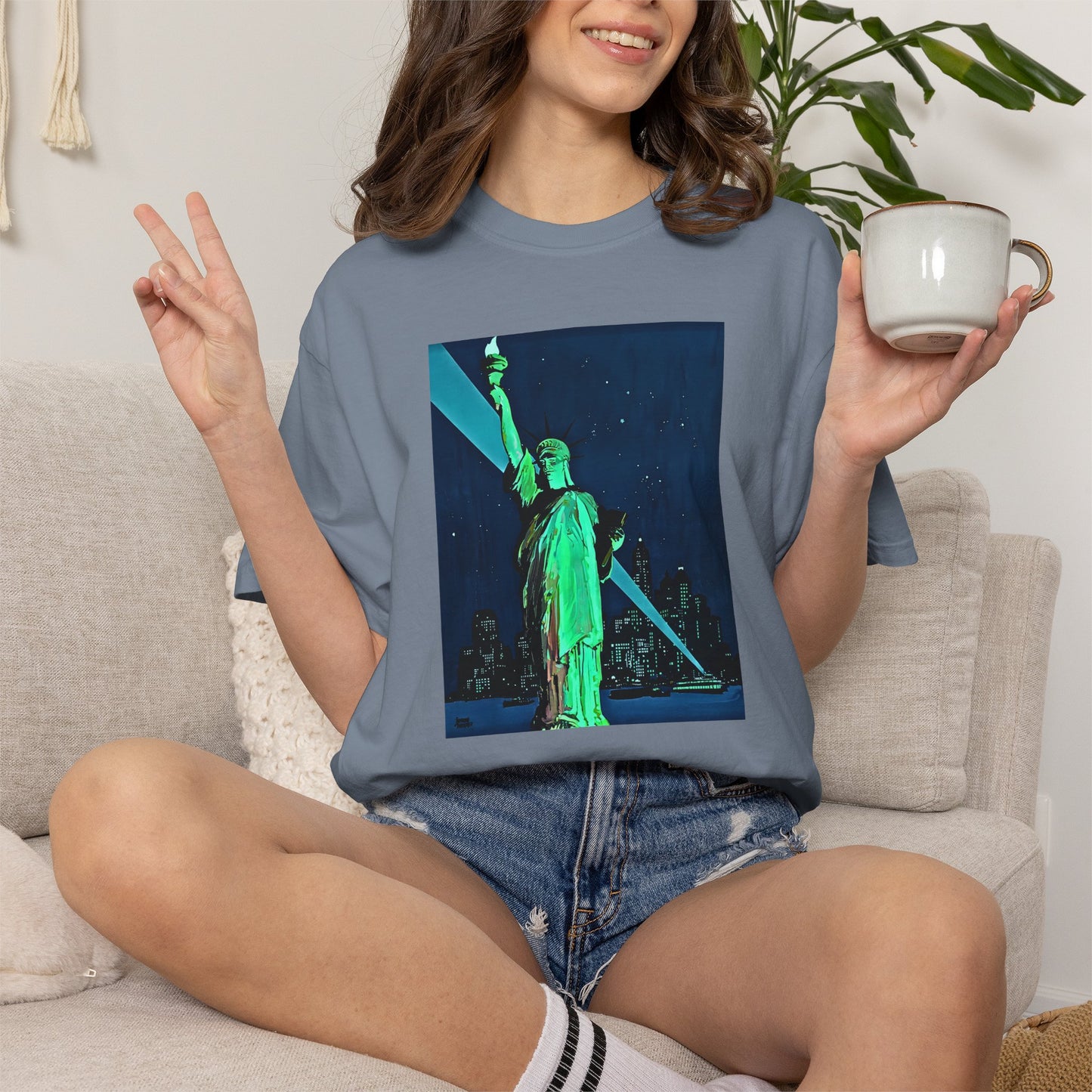 "Lady Liberty" Cool Tee | Stylish & comfortable with cool tee design for men & women.