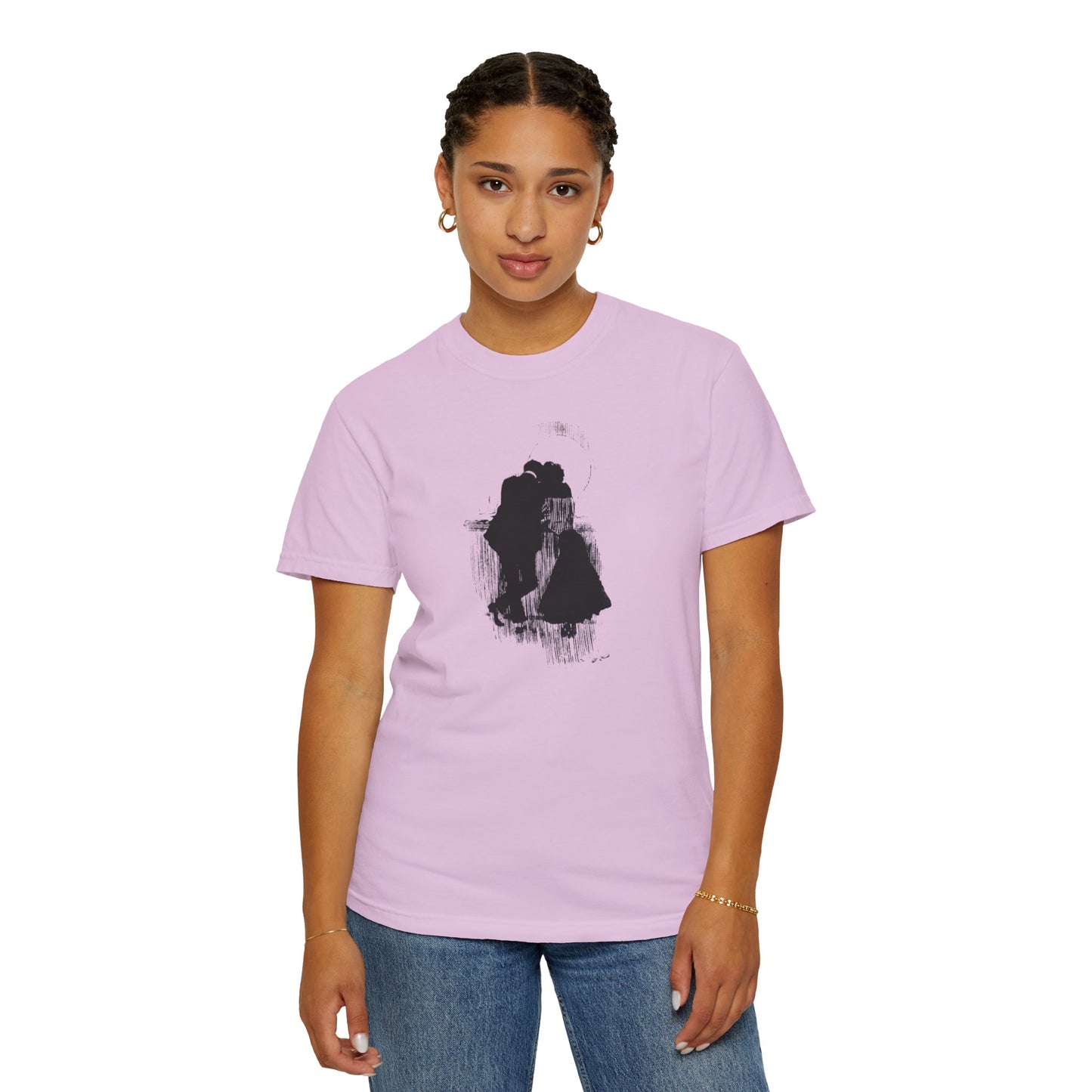 "Lovers on the Deck - Dusk Silhouette"|Tee Design   Stylish & comfortable with cool tee design for men & women.