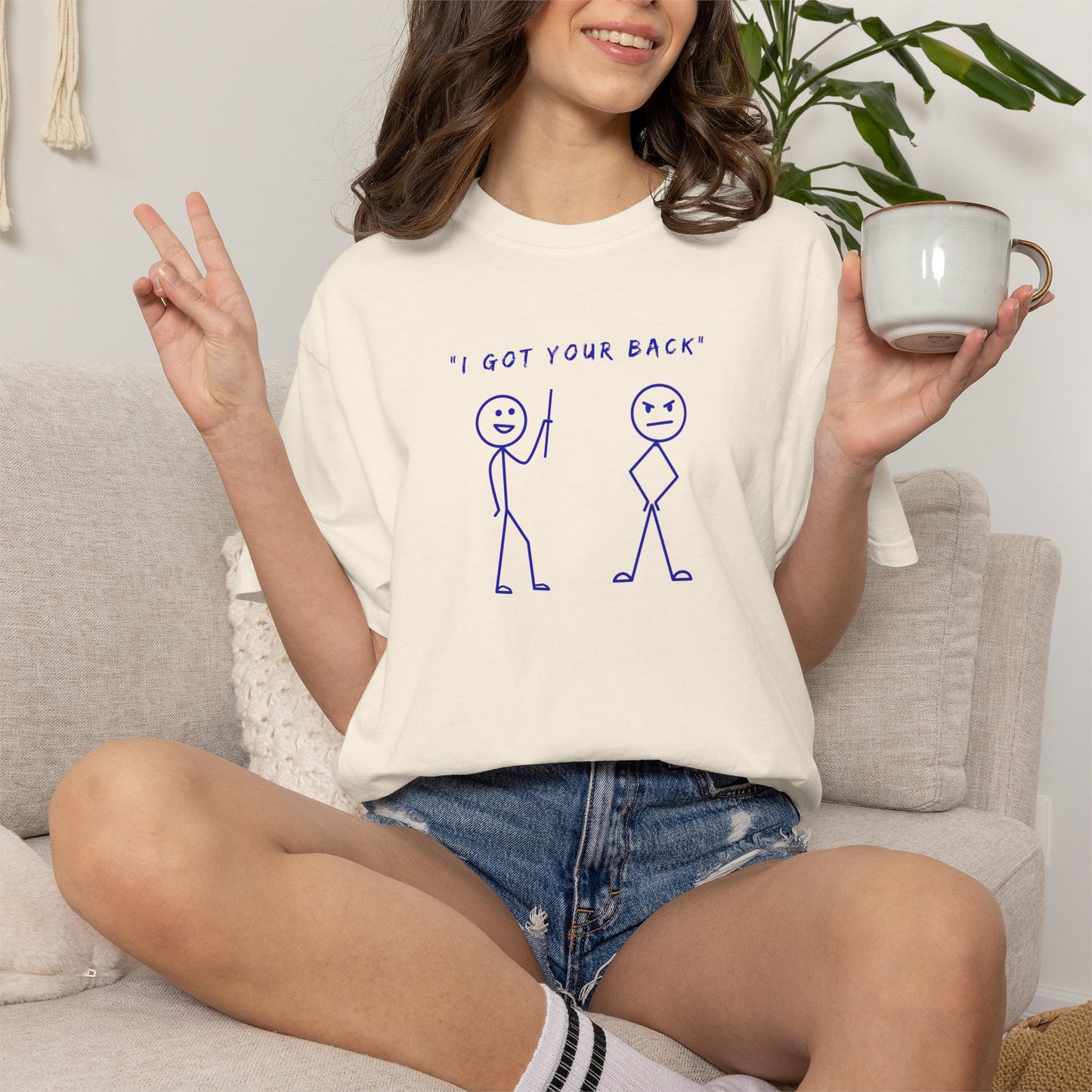 "I've Got Your Back" Light Tee | Stylish & comfortable with cool tee design for men & women.