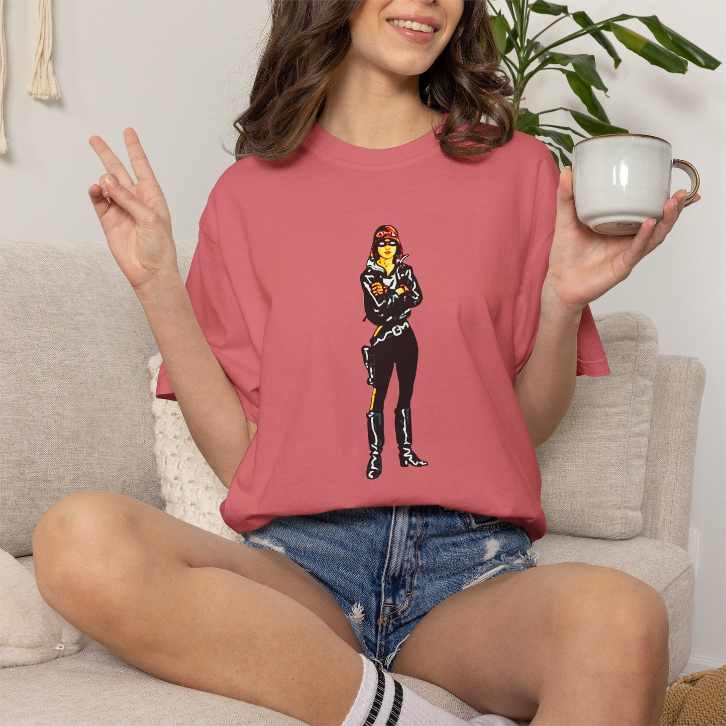 "Biker Girl Cop" Cool Tee Design | Stylish & comfortable with cool tee design for men & women.