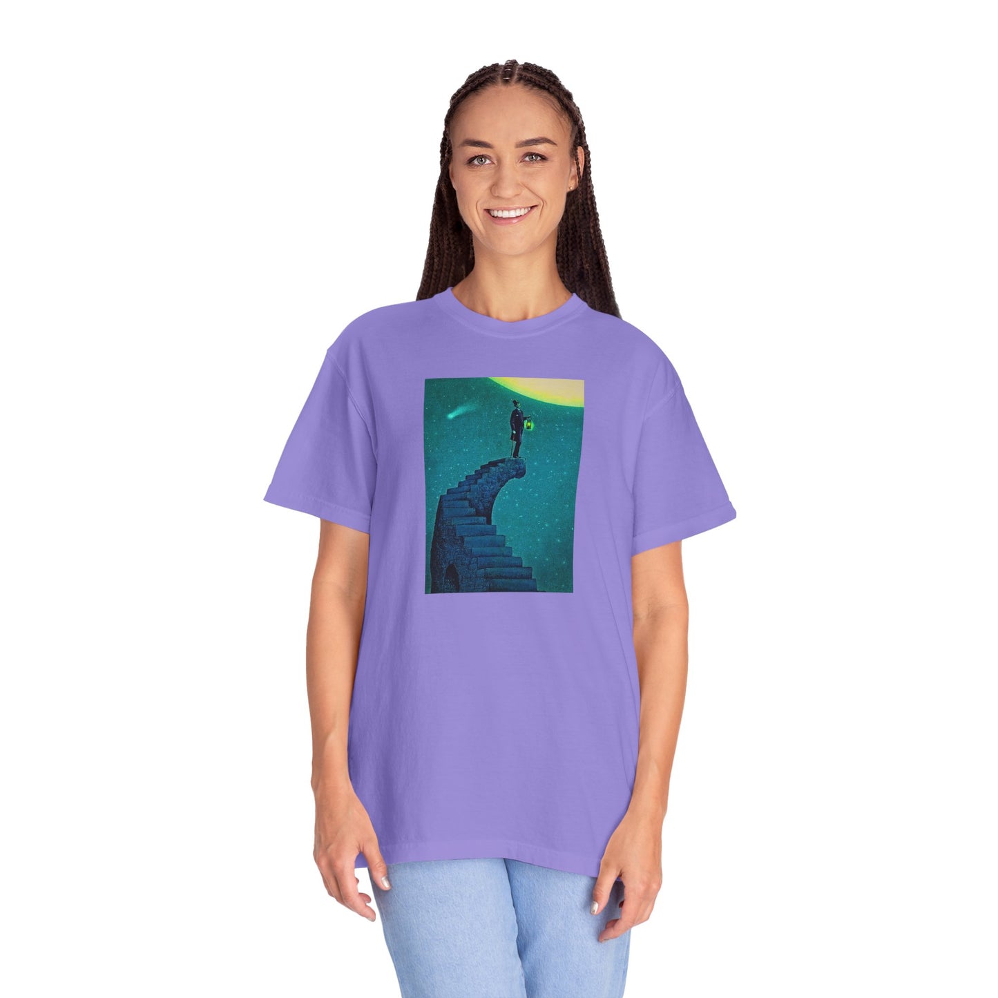 "Stairway to the Moon" | Stylish & comfortable with cool tee design for men & women.