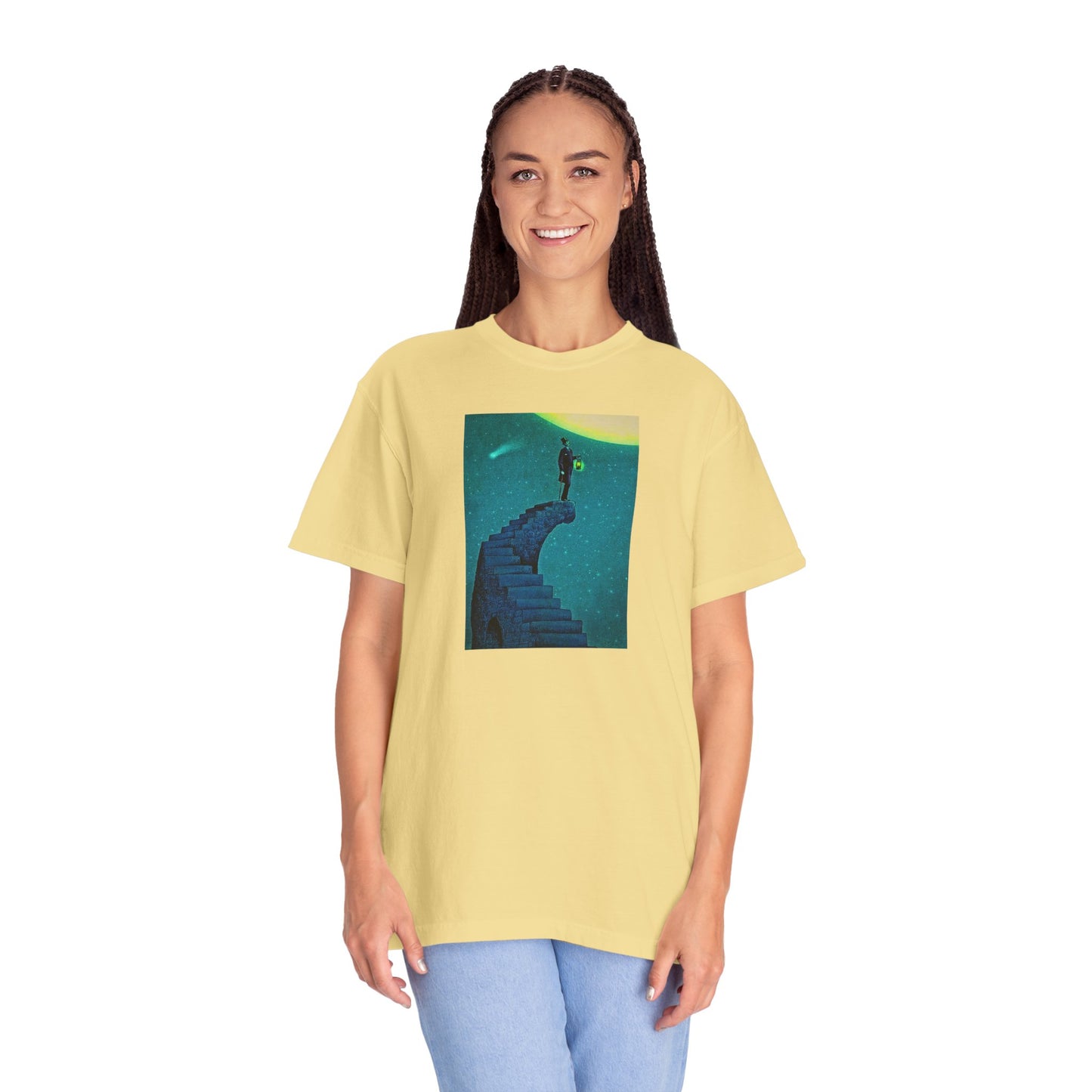 "Stairway to the Moon" | Stylish & comfortable with cool tee design for men & women.