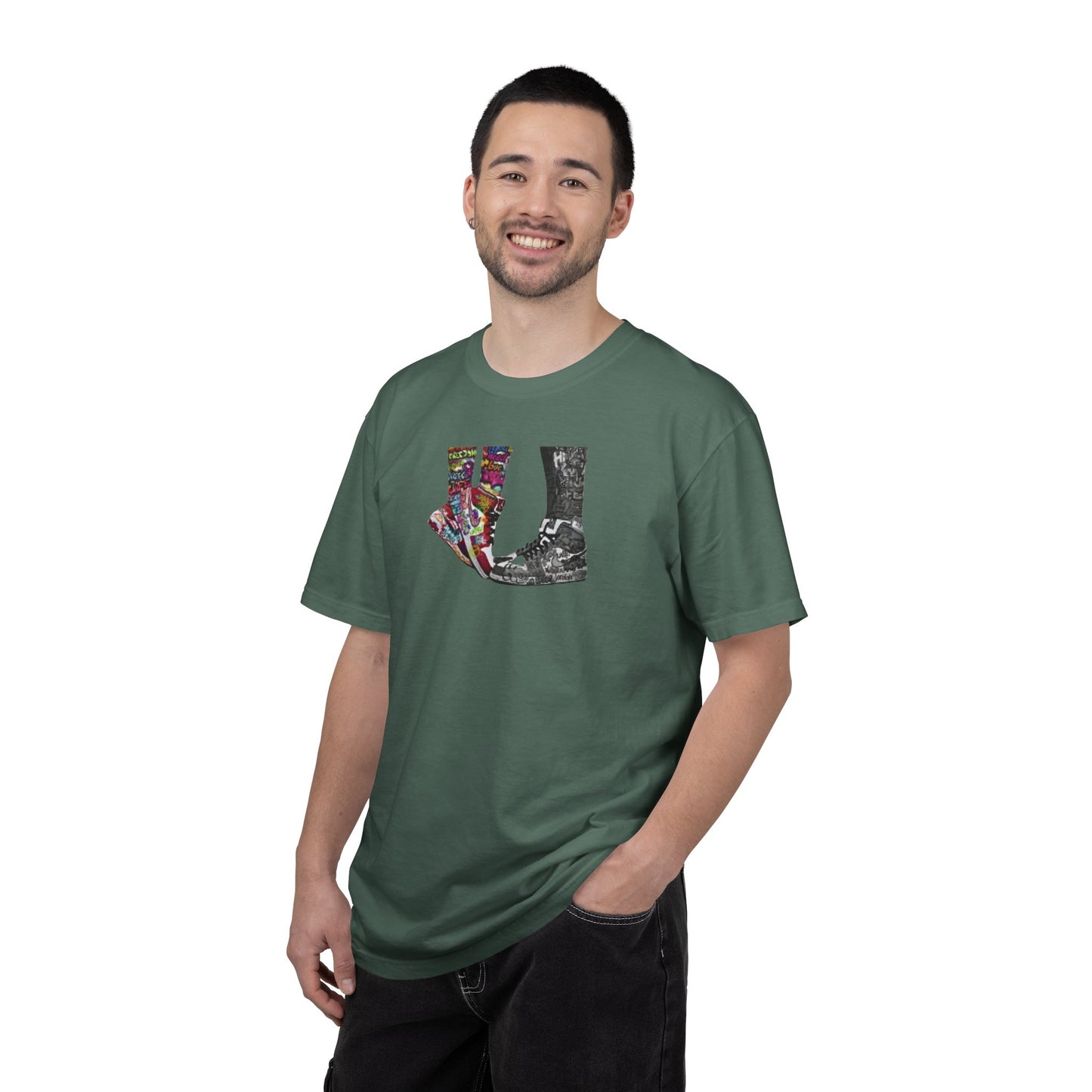 "Tippy Toe Kiss" tee | Stylish & comfortable with cool tee design for men & women.