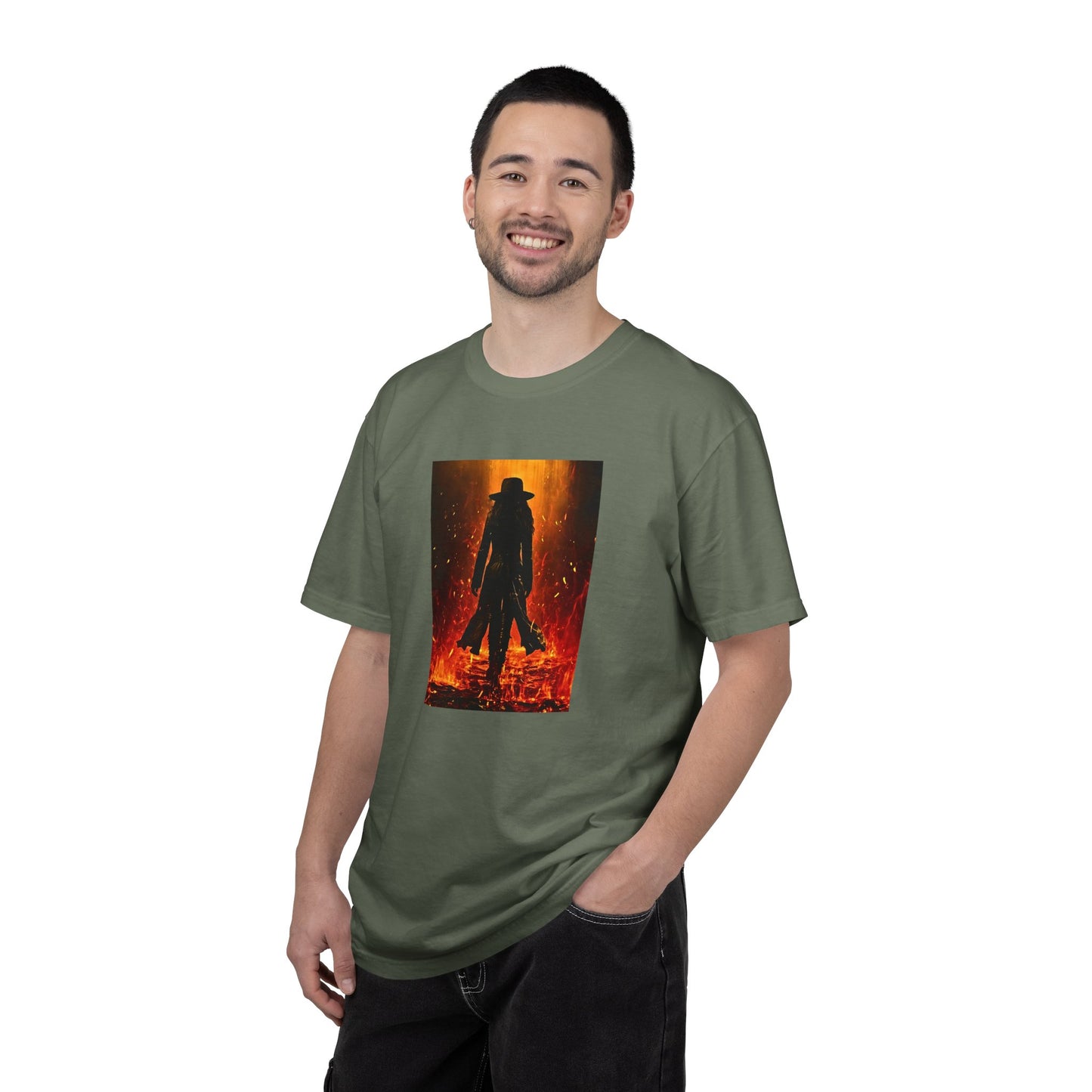 "Girl on Fire" Cool Tee | Stylish & comfortable with cool tee design for men & women.