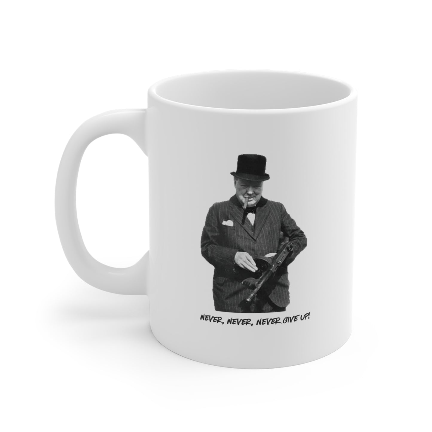 "Never Give Up" Mug | Stylish & Cool