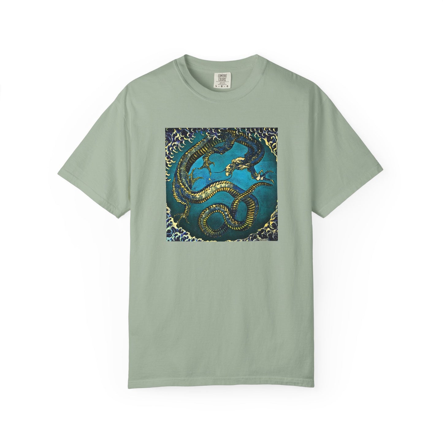 "Hokusai Blue Dragon" Cool Tee | Stylish & comfortable with cool tee design for men & women.