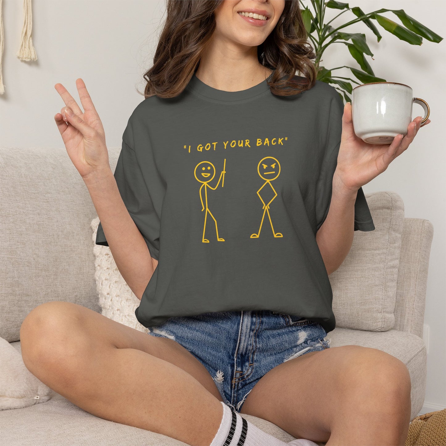 "I've Got Your Back" Dark Tee  | Stylish & comfortable with cool tee design for men & women.