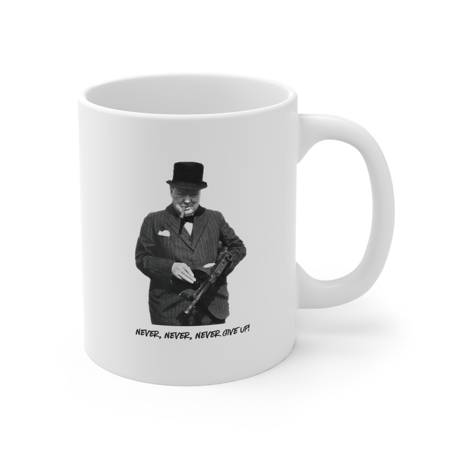 "Never Give Up" Mug | Stylish & Cool