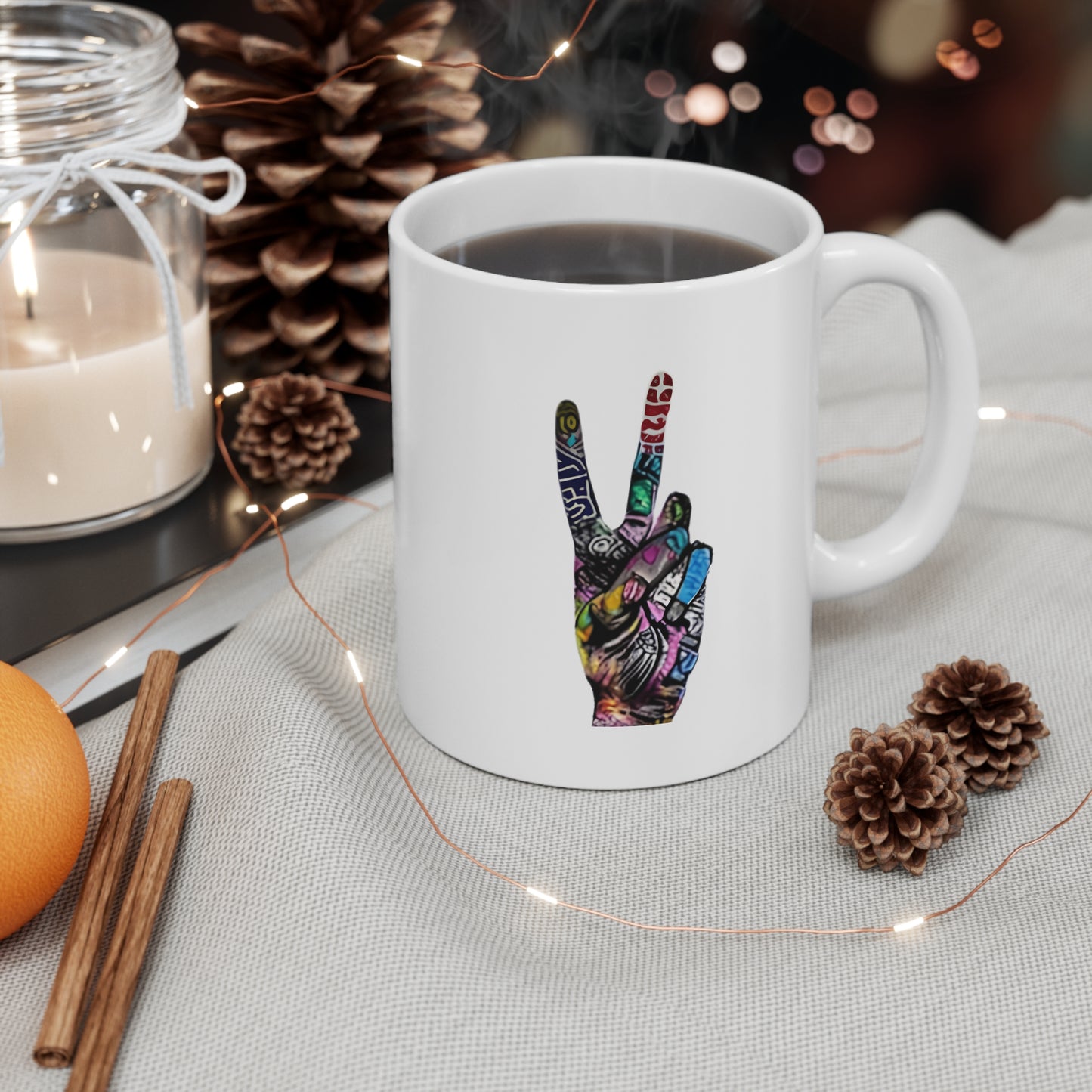 "Peace Sign" Mug Design | Style & Class