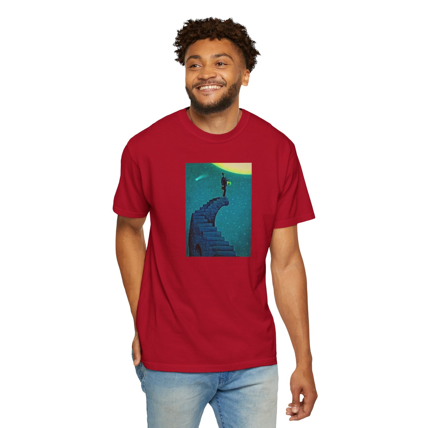 "Stairway to the Moon" | Stylish & comfortable with cool tee design for men & women.