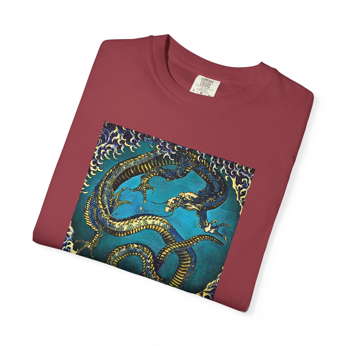 "Hokusai Blue Dragon" Cool Tee | Stylish & comfortable with cool tee design for men & women.