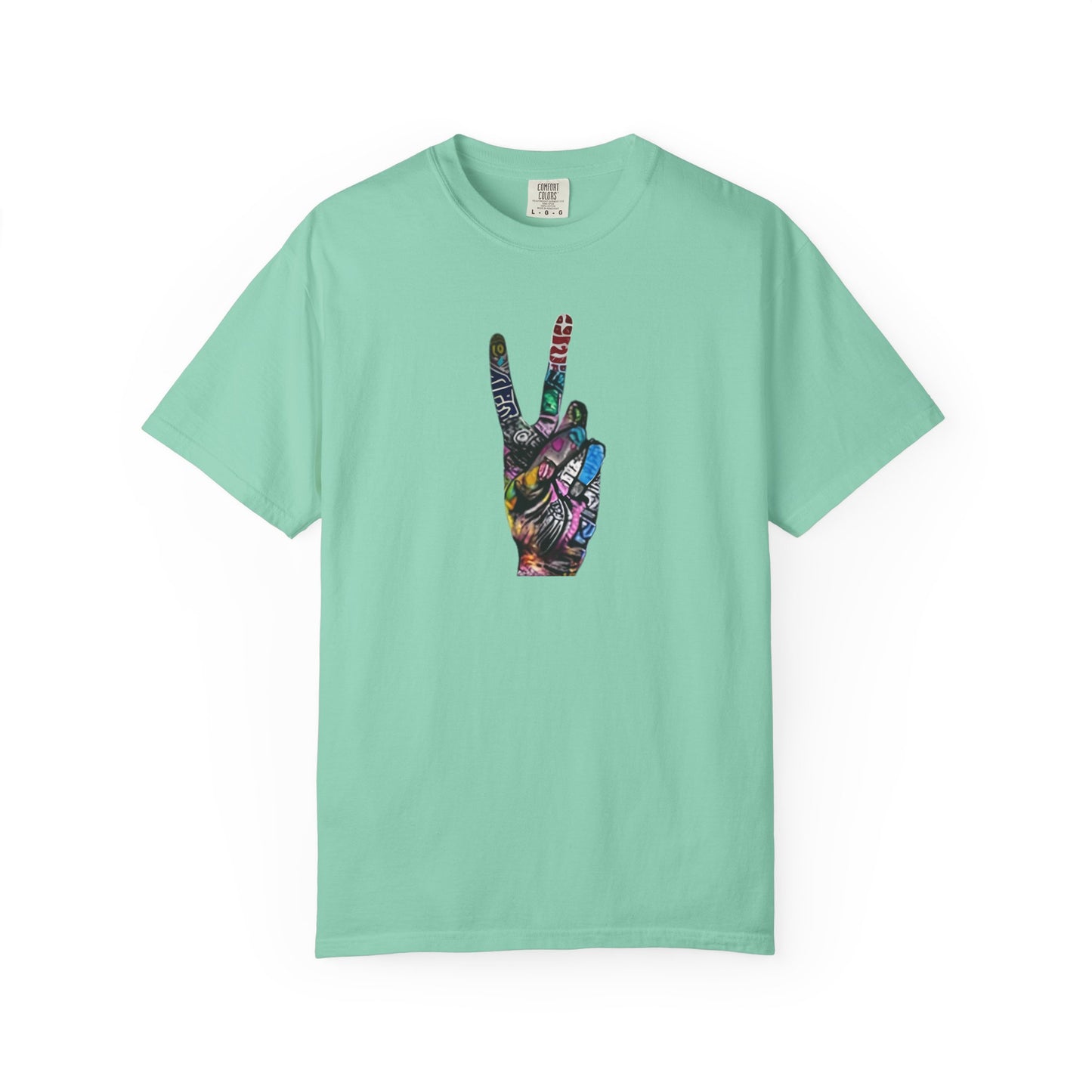 Graffitti Art Peace Sign tee | Stylish & comfortable with cool tee design for men & women.