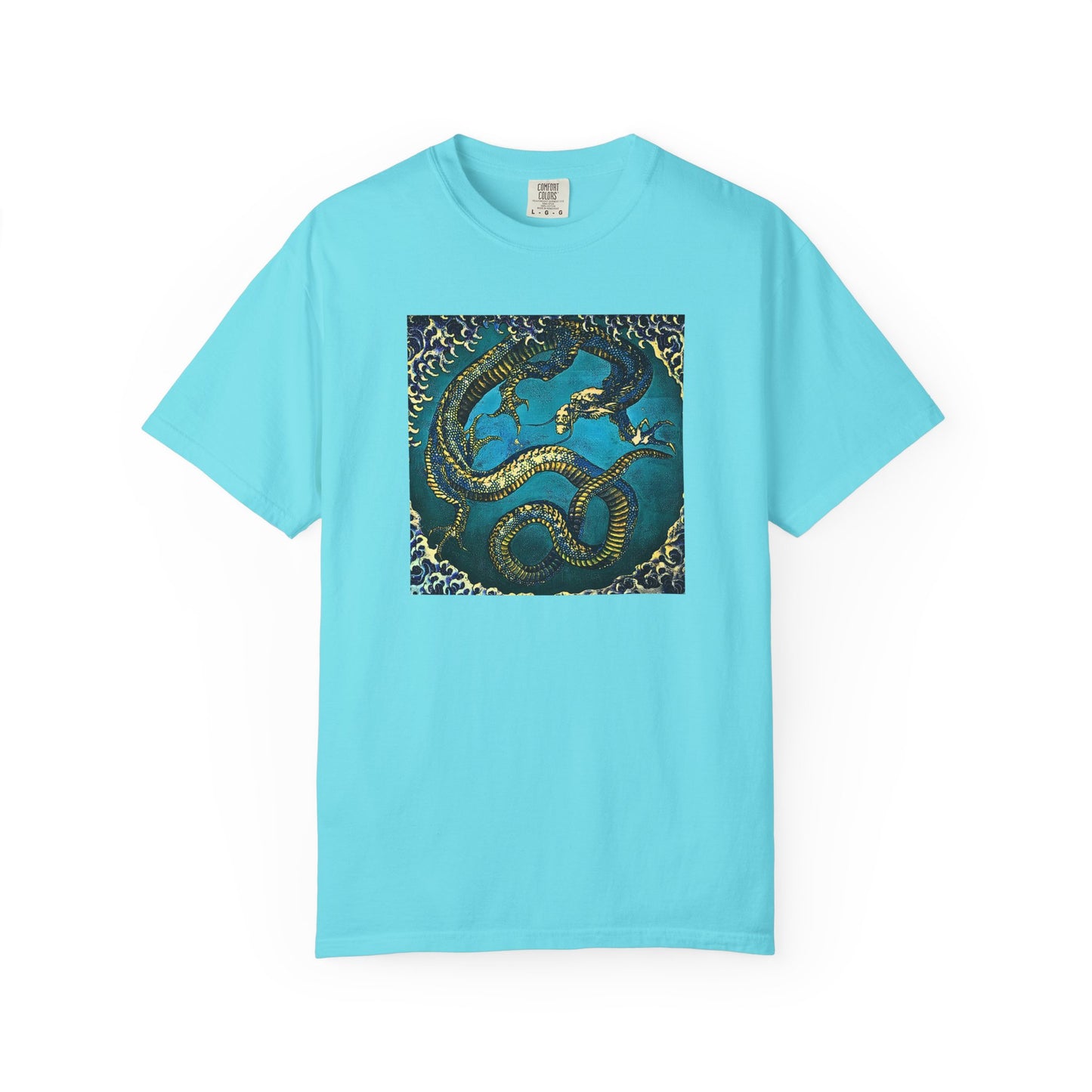 "Hokusai Blue Dragon" Cool Tee | Stylish & comfortable with cool tee design for men & women.