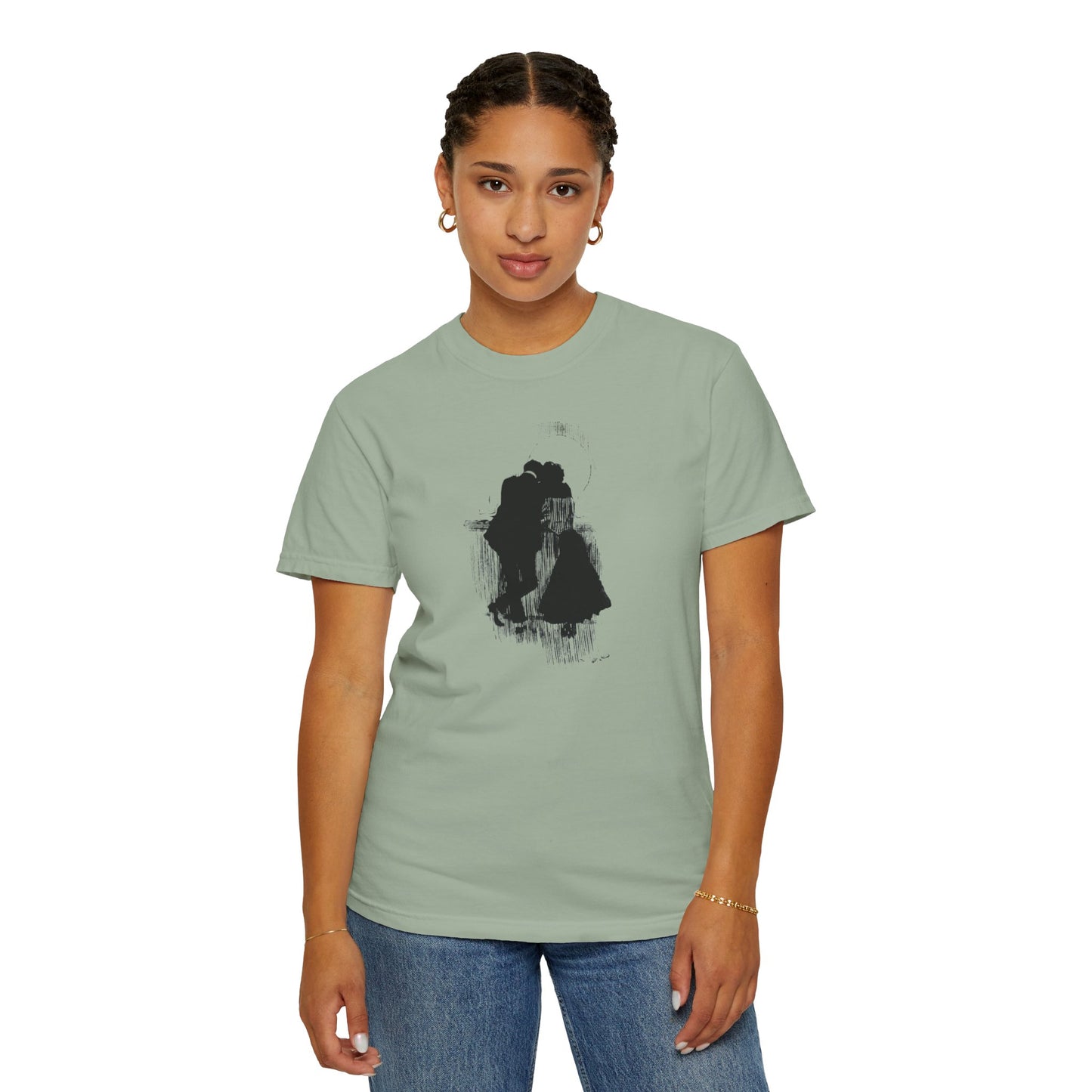 "Lovers on the Deck - Dusk Silhouette"|Tee Design   Stylish & comfortable with cool tee design for men & women.