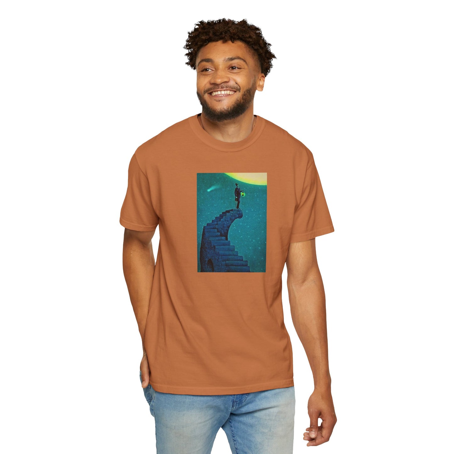 "Stairway to the Moon" | Stylish & comfortable with cool tee design for men & women.