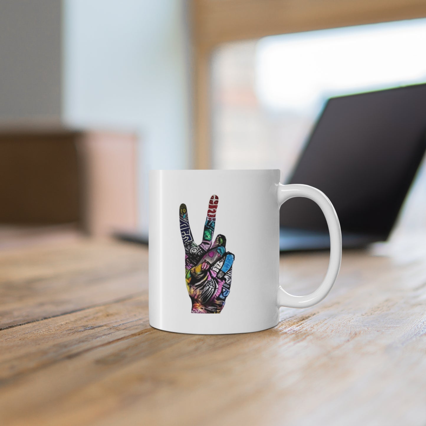 "Peace Sign" Mug Design | Style & Class