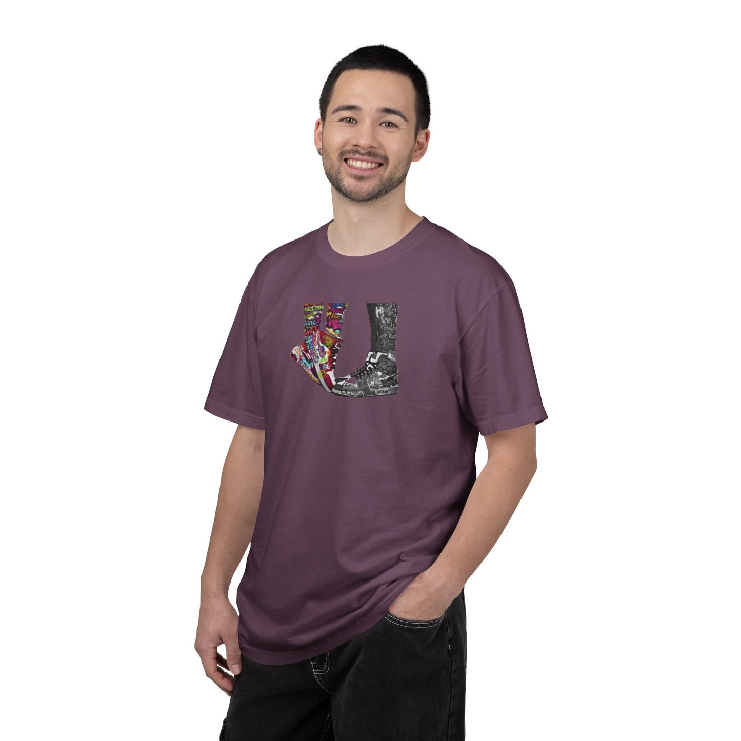 "Tippy Toe Kiss" tee | Stylish & comfortable with cool tee design for men & women.
