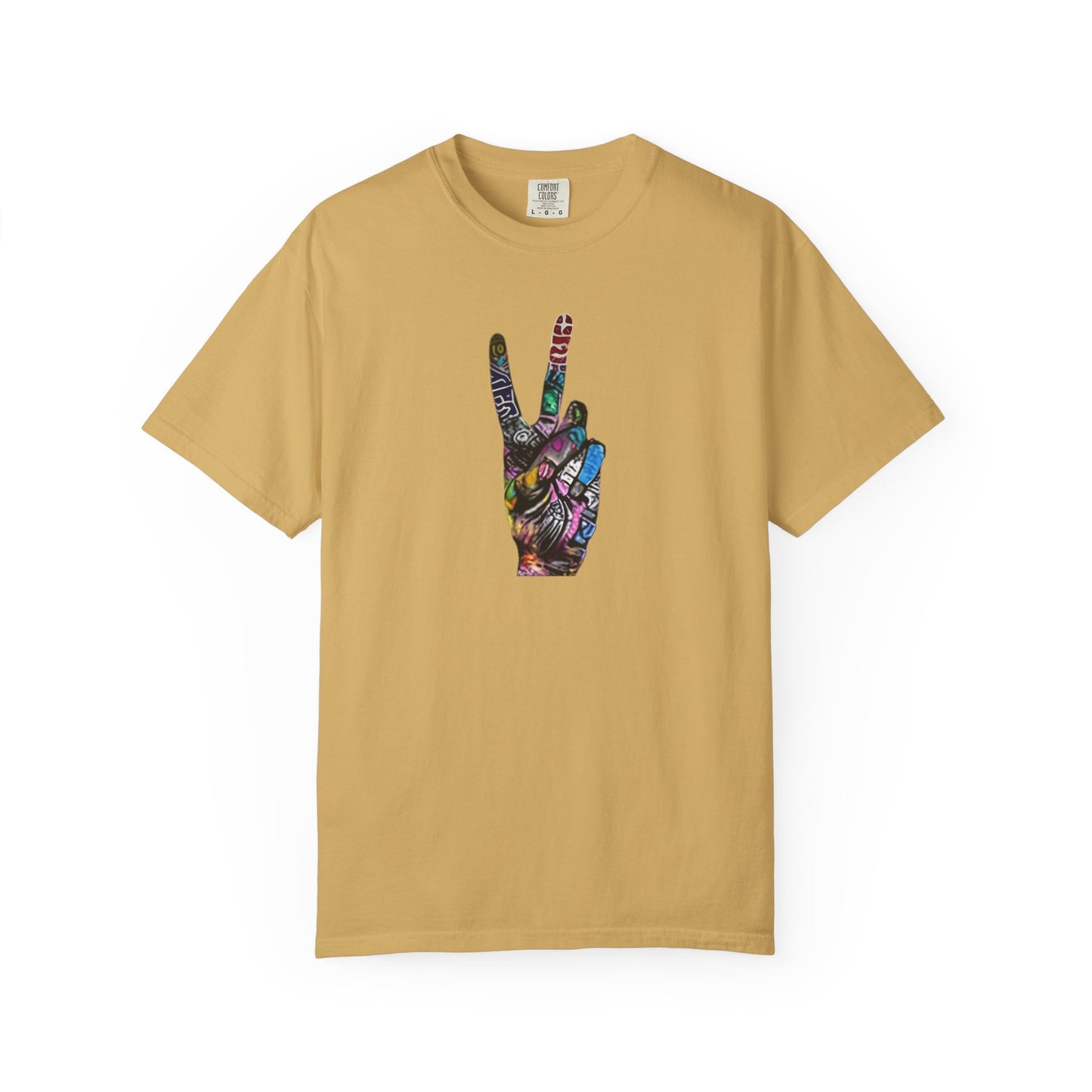 Graffitti Art Peace Sign tee | Stylish & comfortable with cool tee design for men & women.