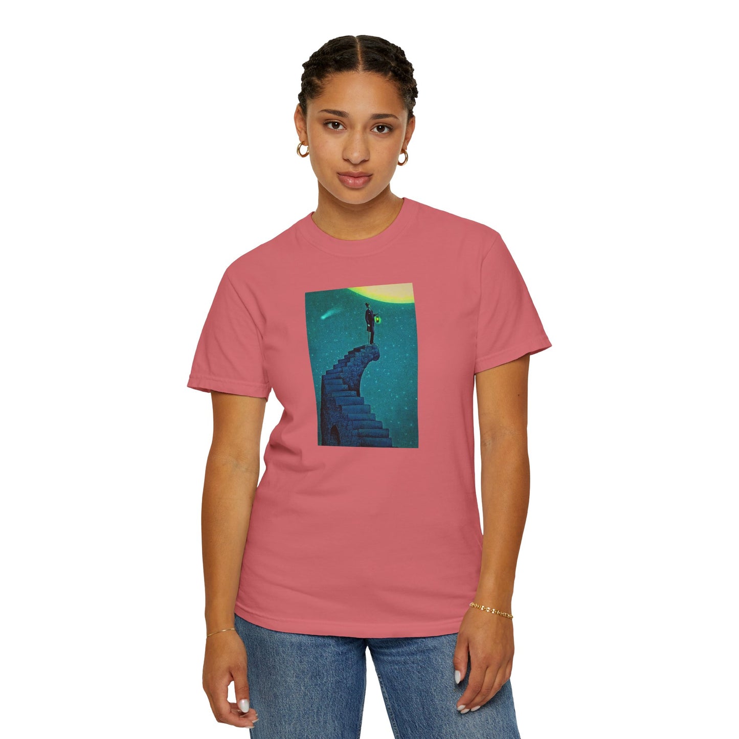 "Stairway to the Moon" | Stylish & comfortable with cool tee design for men & women.