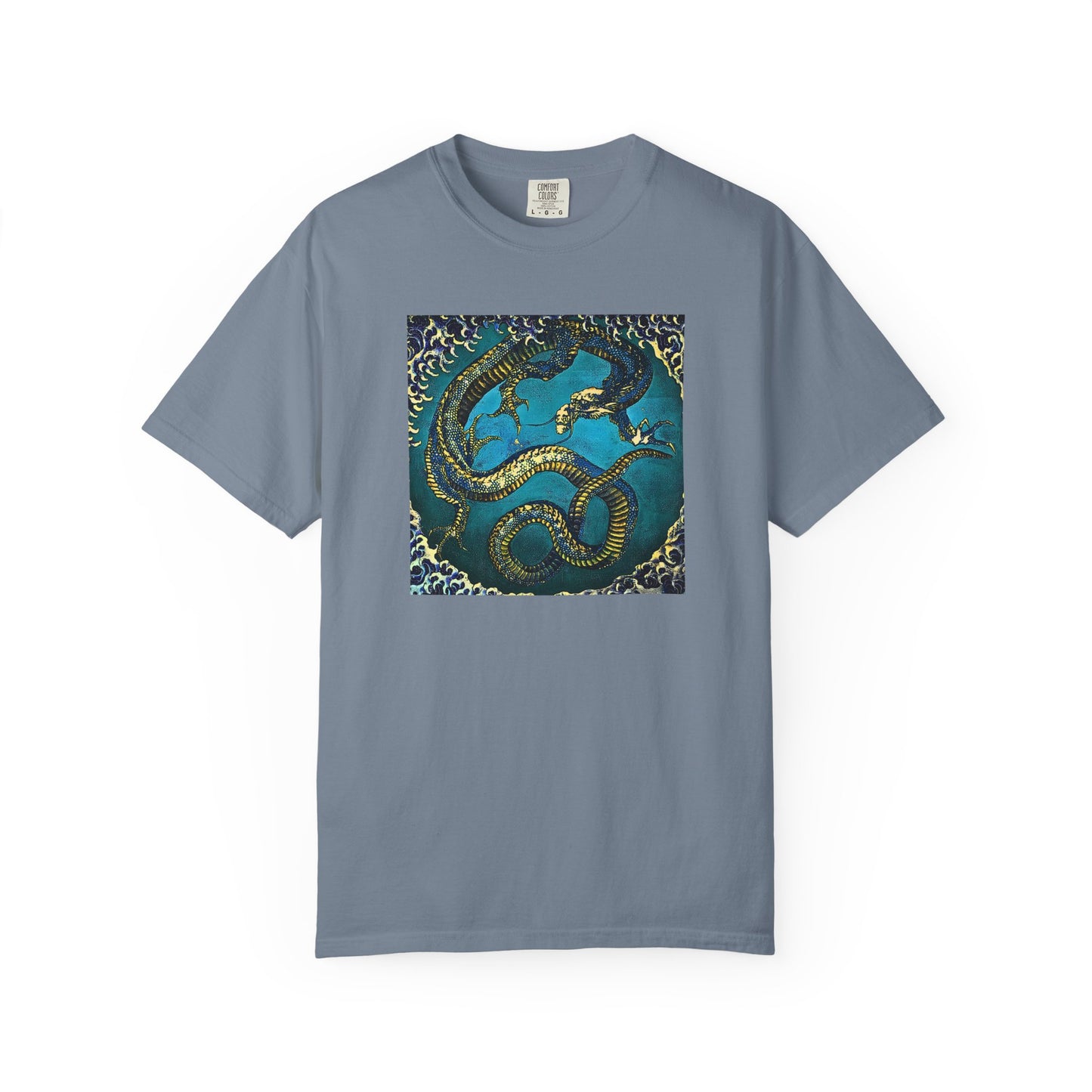"Hokusai Blue Dragon" Cool Tee | Stylish & comfortable with cool tee design for men & women.